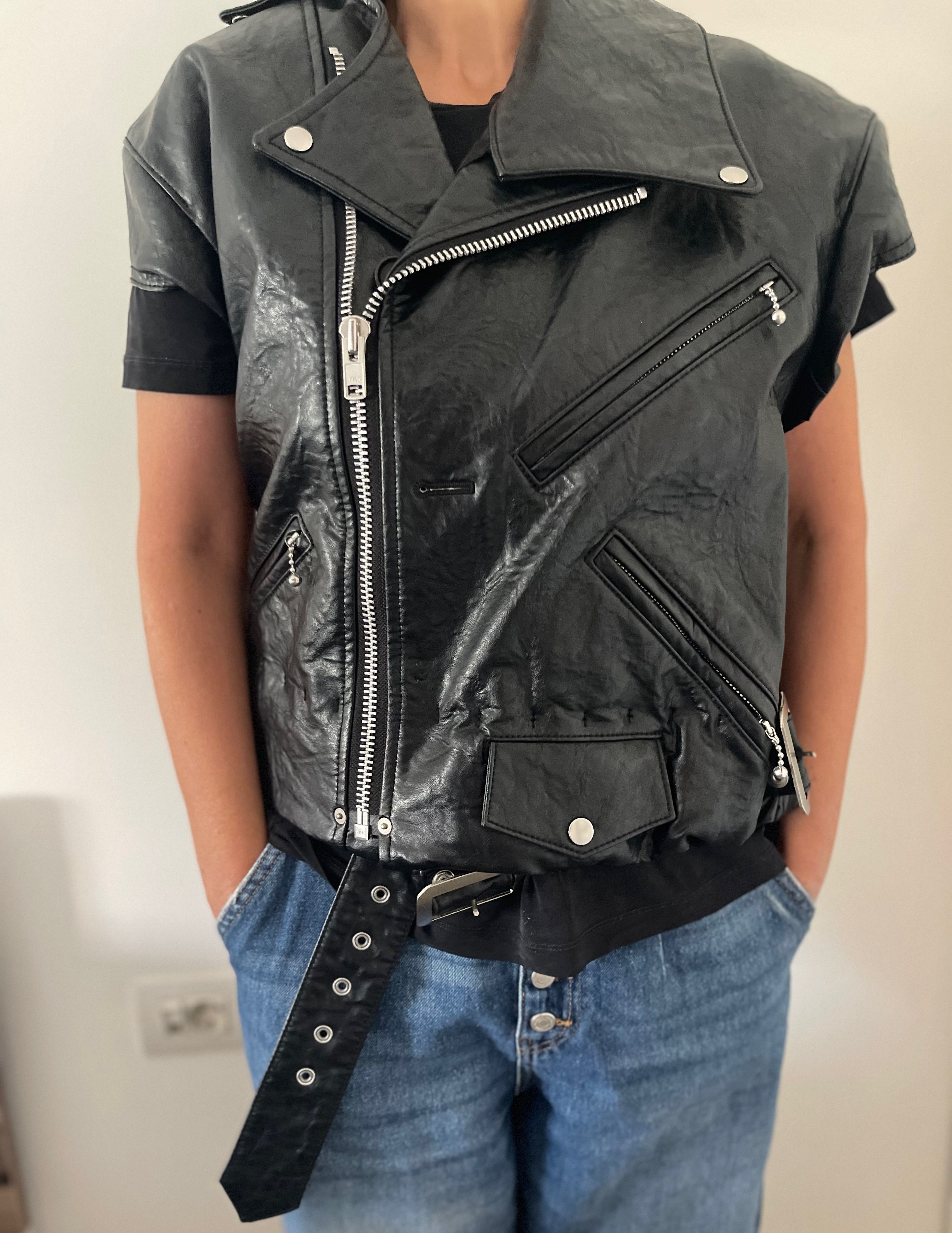 Junya Watanabe JUNYA WATANABE X CDG VINTAGE LEATHER VEST Size M / US 6-8 / IT 42-44 - 4 Thumbnail