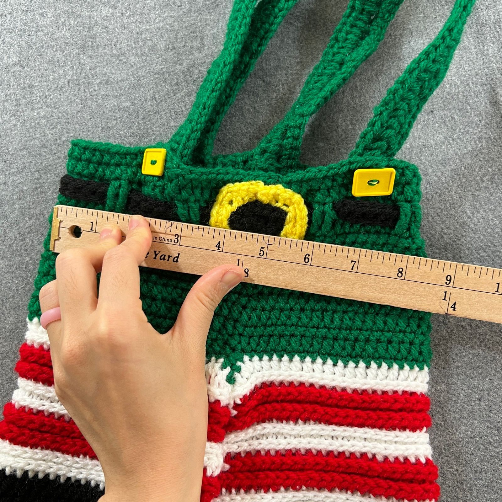 Other Christmas Bags Knitting Pattern Green Purse Size ONE SIZE - 6 Thumbnail