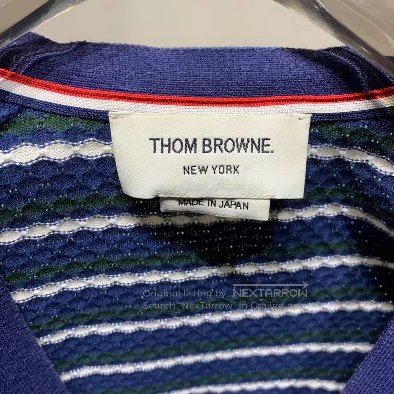 Thom Browne Thom Browne Striped Knit Cardigan Size US L / EU 52-54 / 3 - 7 Thumbnail