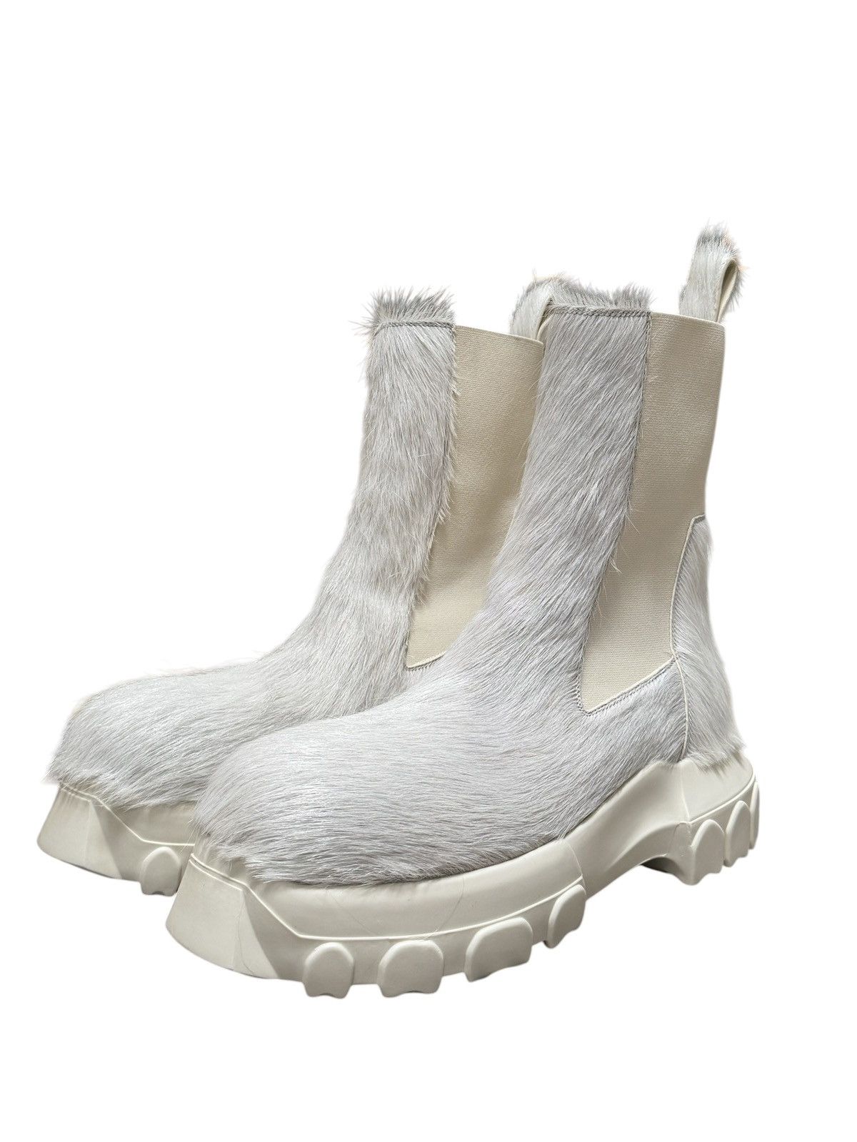 Rick Owens Rick Owens Beatle Bozo Tractor Calf Hair Chelsea Boots Size US 8 / EU 41 - 2 Thumbnail