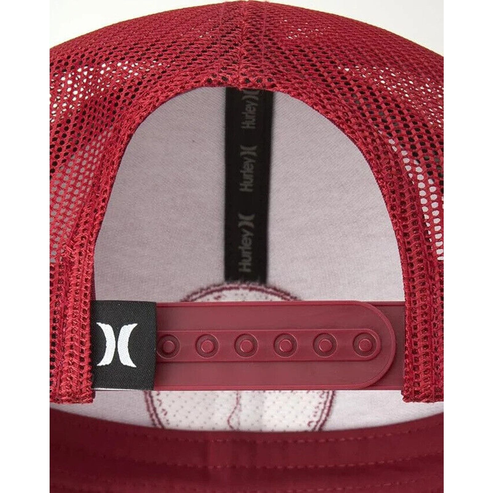 Hurley Hurley Men's Trucker Hat Main St Mesh Snapback Cap in Red Size ONE SIZE - 3 Thumbnail