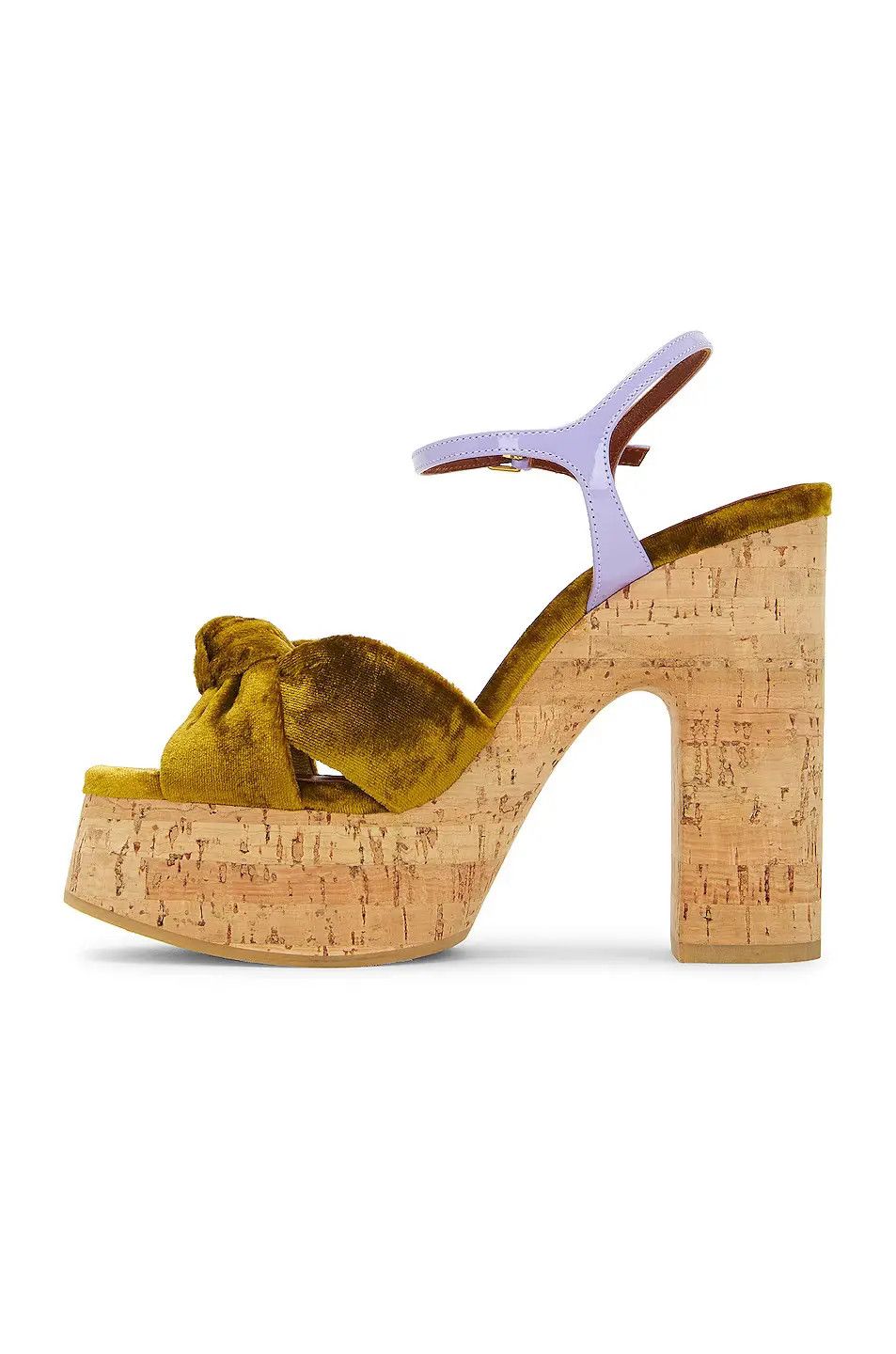 Saint Laurent Paris o1b1hav110724 Bianca Platform Sandals in Multicolor Size US 11 / IT 41 - 5 Thumbnail