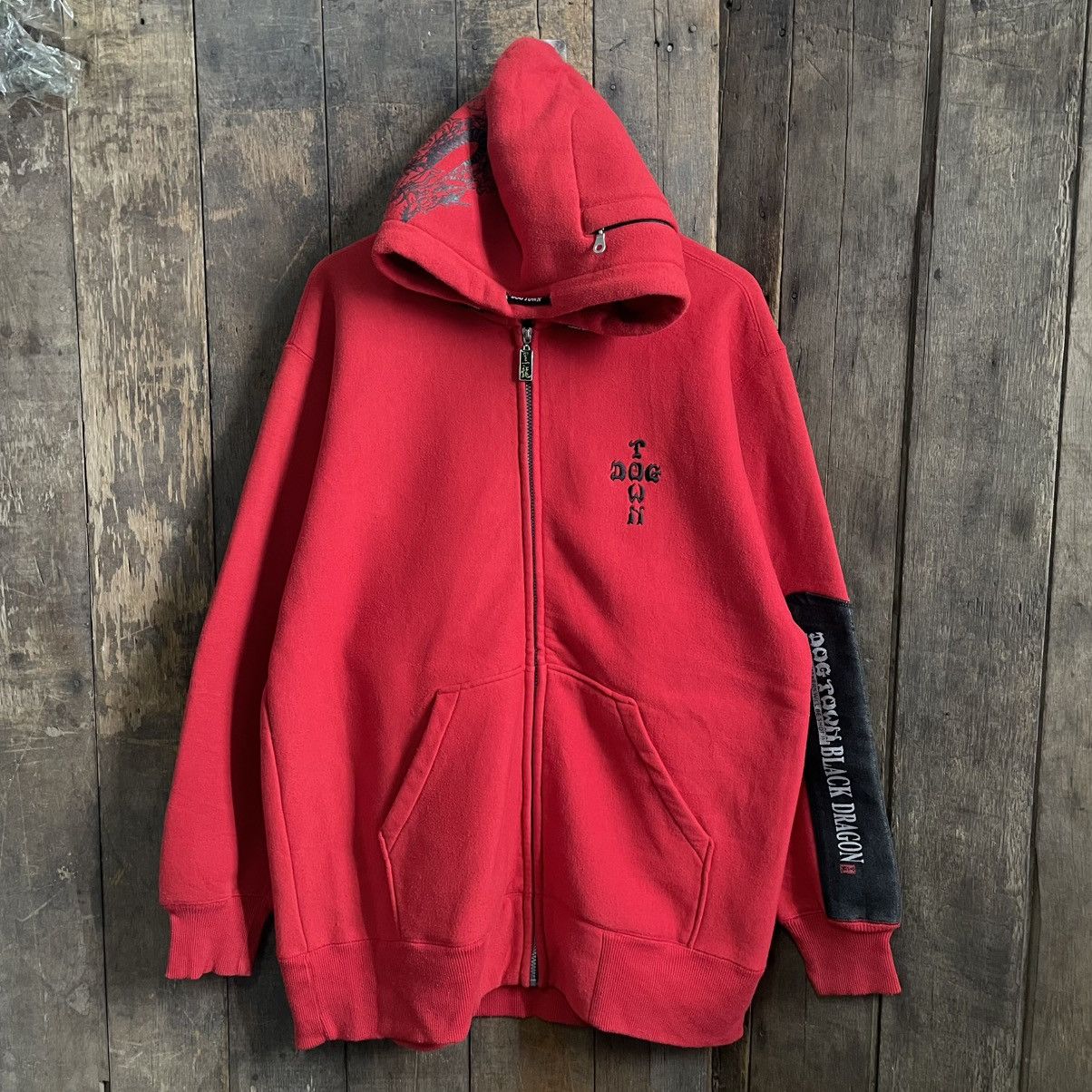 Dogtown × Japanese Brand DogTown Big Logo Zipper Hoodie Size US XL / EU 56 / 4 - 2 Thumbnail