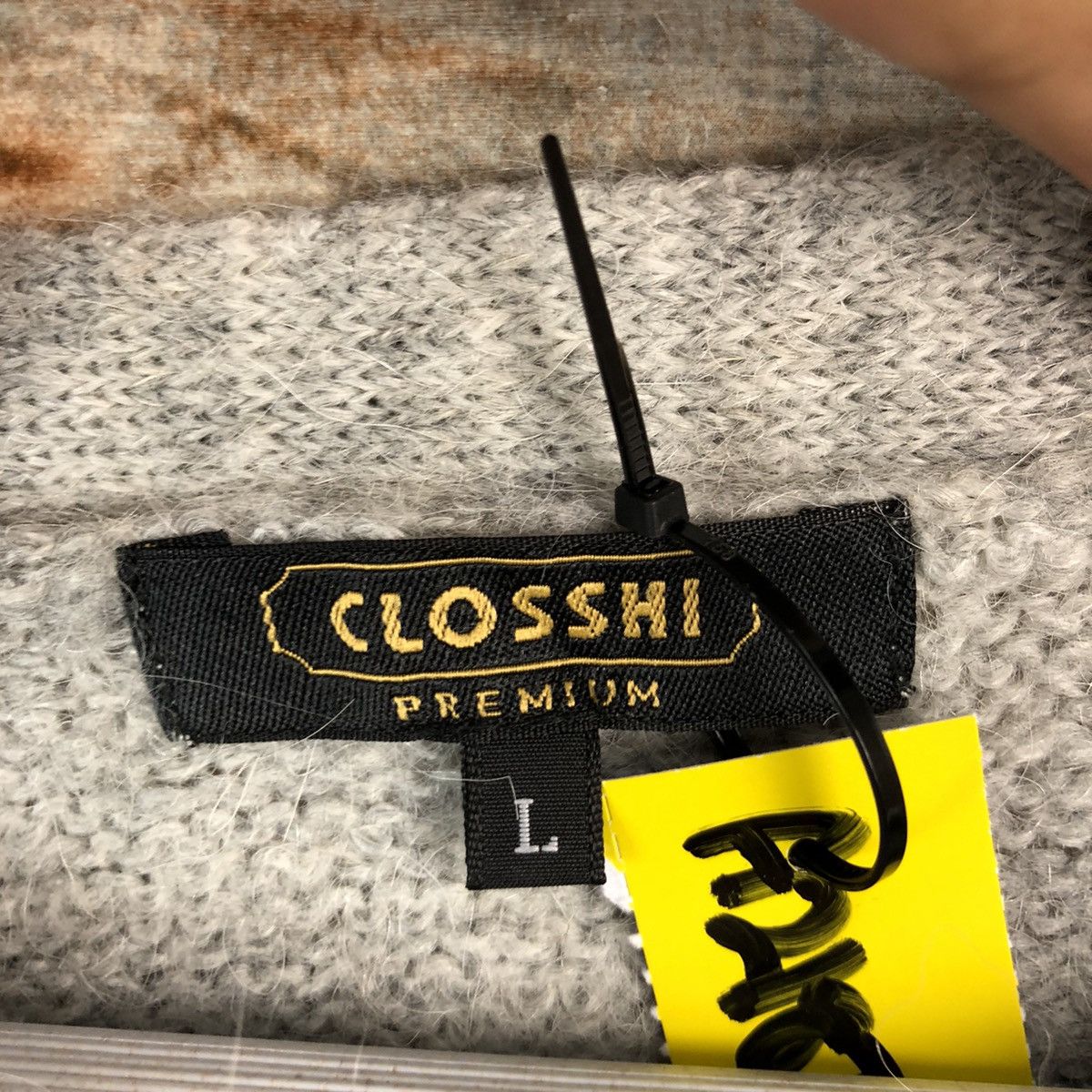 Vintage Closshi Stripe Grey vintage Knitwear #A2187 Size M / US 6-8 / IT 42-44 - 9 Thumbnail
