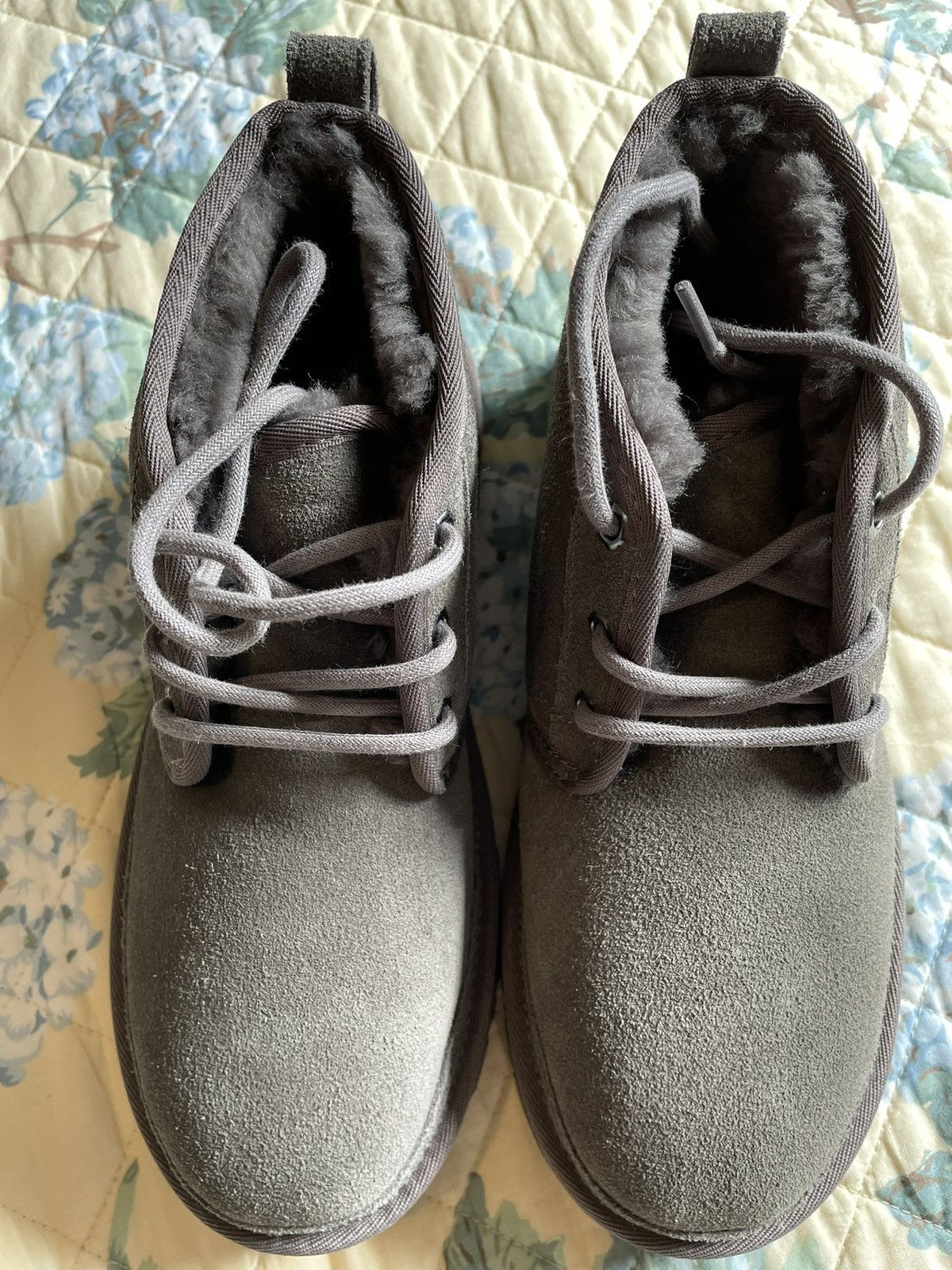 Ugg Ugg Neumel Boots Dark Grey Suede Size US 7 / EU 40 - 2 Thumbnail