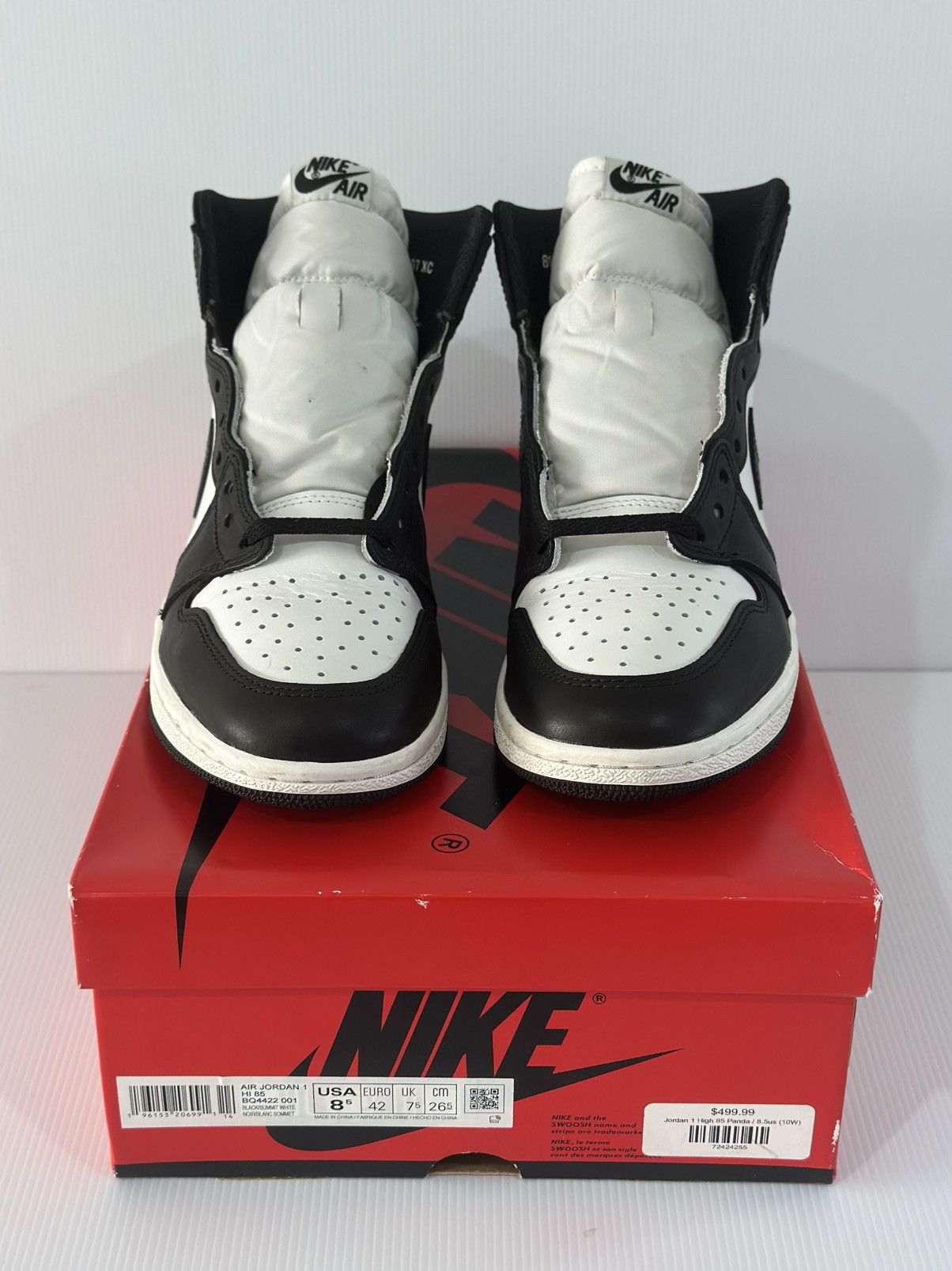 Nike Jordan 1 Retro High “85” Black/White Size US 8.5 / EU 41-42 - 2 Thumbnail