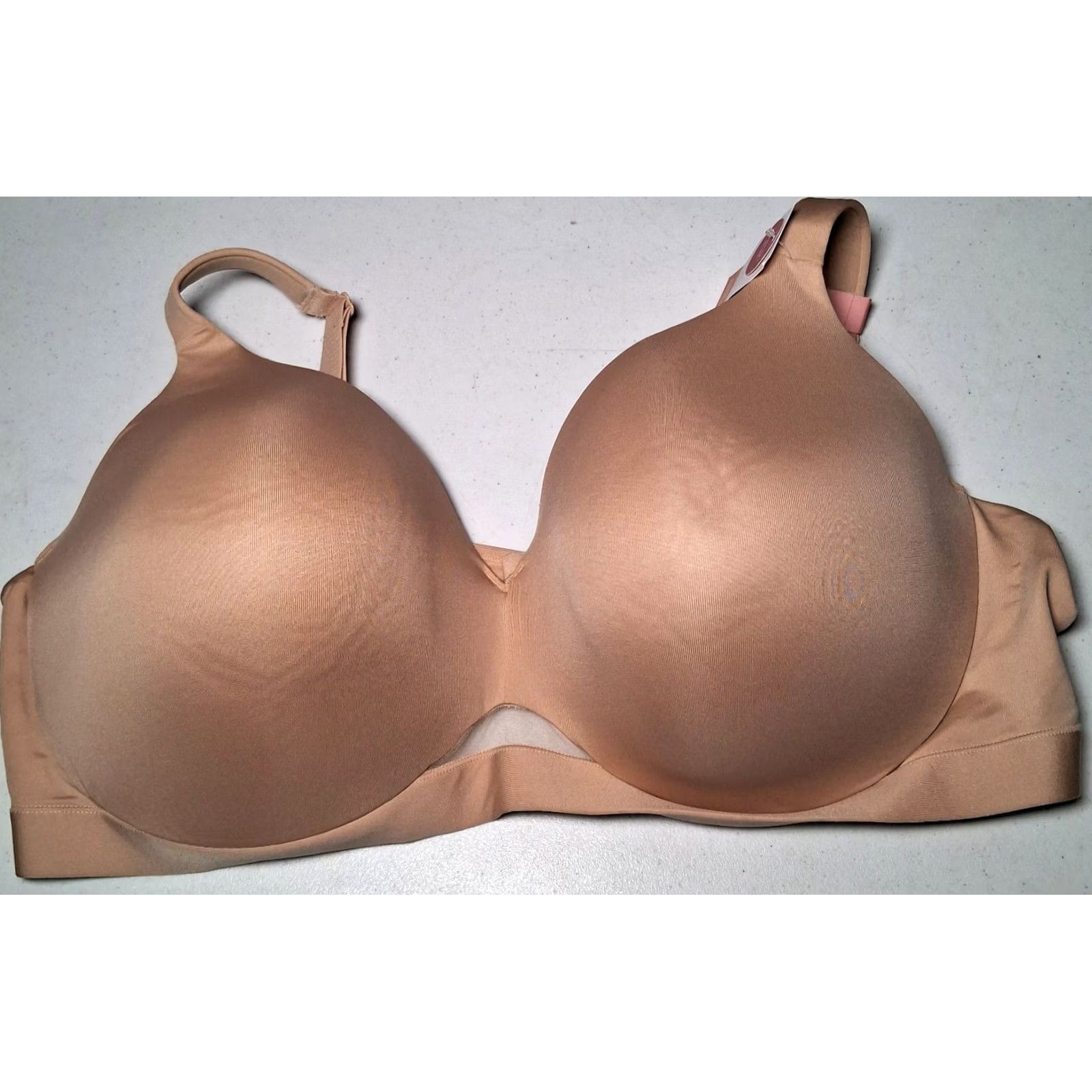 Vintage Cacique Bra 50DDD Full Coverage Padded Underwire Beige Tan NEW Size ONE SIZE - 5 Thumbnail
