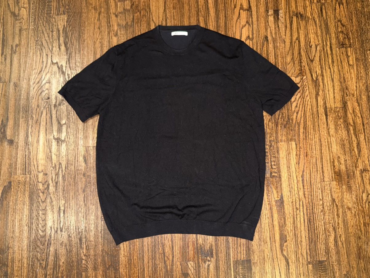Zara Zara Black Short Sleeve Knit Sweater T-Shirt Top Size Large Size US L / EU 52-54 / 3 - 1 Thumbnail
