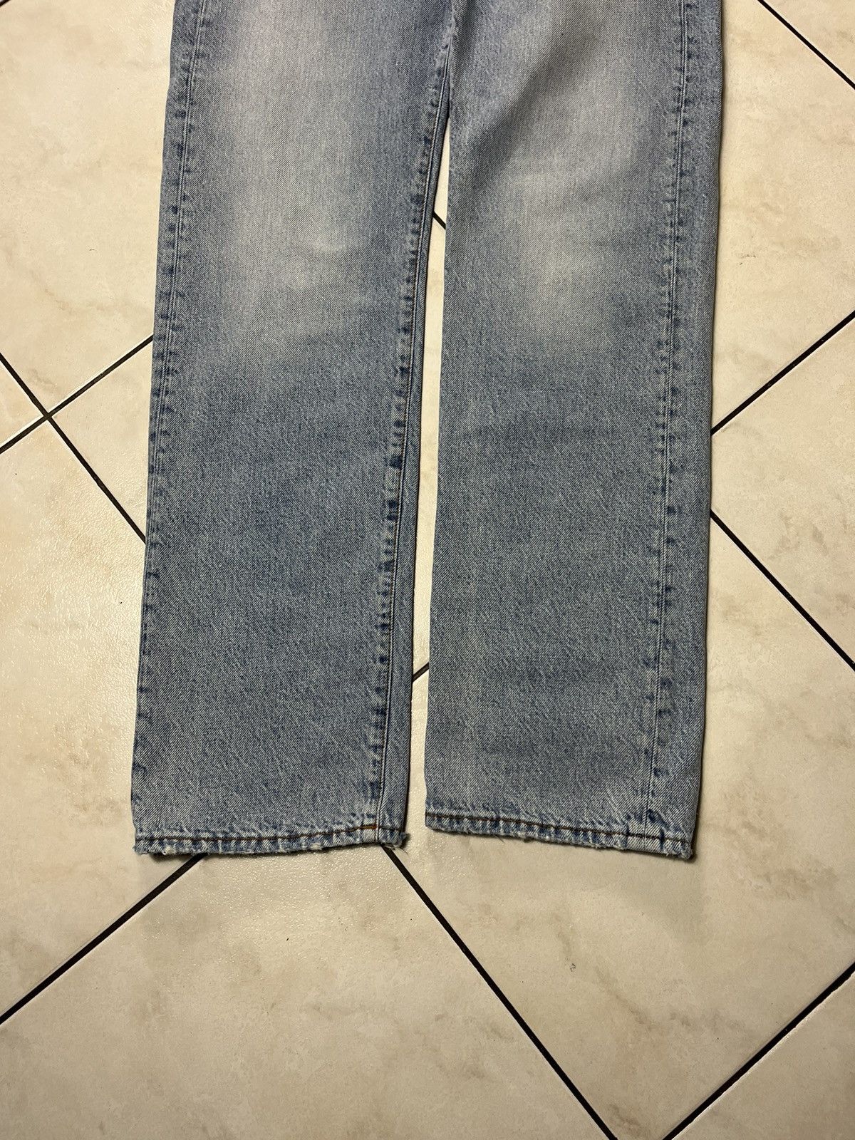 Acne Studios 32x34 1996 Light Blue Trash distressed jeans