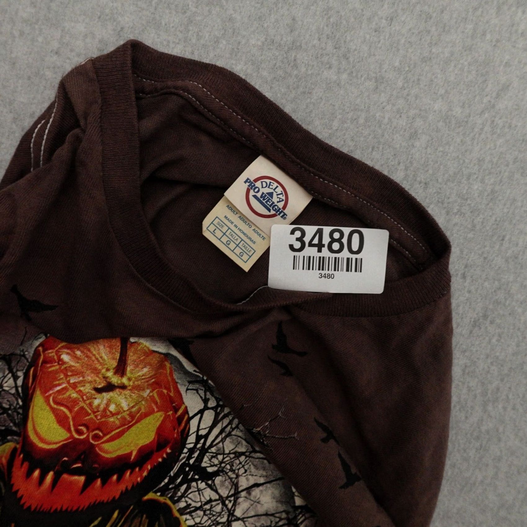 Delta Vintage Delta TShirt XL (21X28) Brown Tie Dye Halloween Pumpkin Horror Scarecrow Size US XL / EU 56 / 4 - 4 Thumbnail