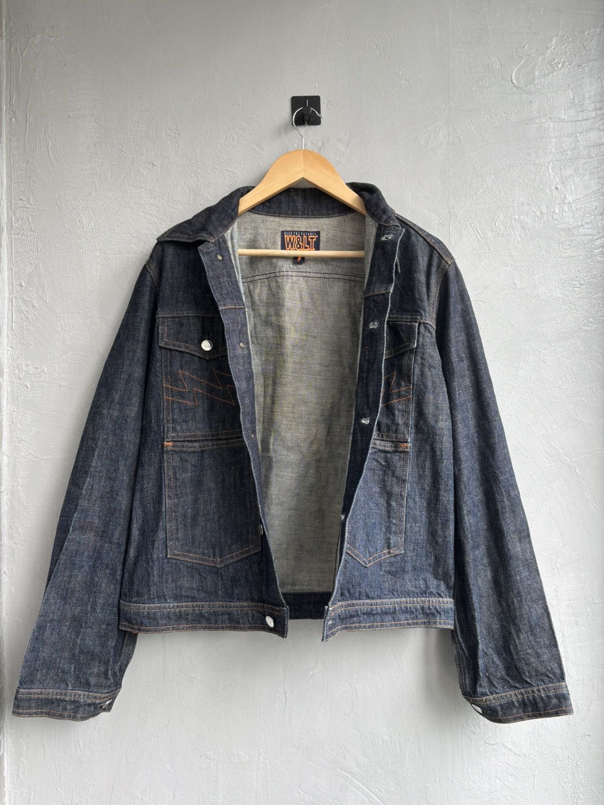 W&LT W&LT 90s raw denim bolts jacket Size US M / EU 48-50 / 2 - 6 Thumbnail