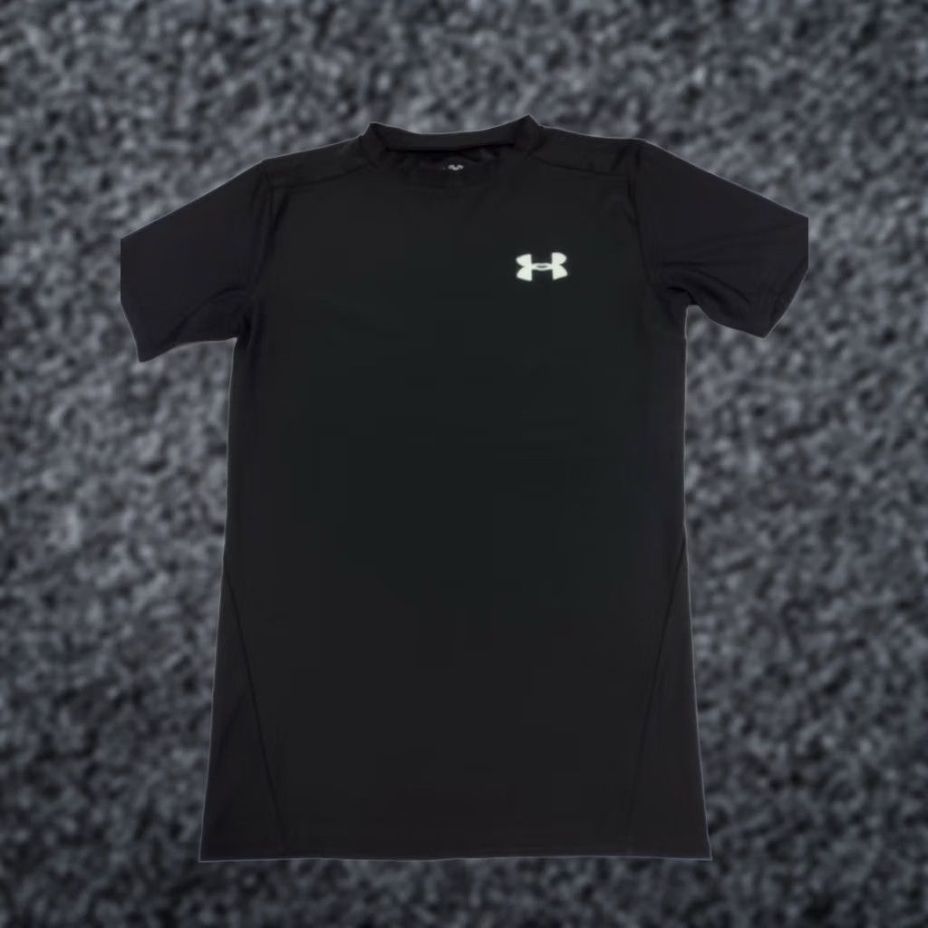 Under Armour Under Armour HeatGear Shirt Mens Short Sleeve Athletic Black 624 Size M Size US M / EU 48-50 / 2 - 1 Thumbnail