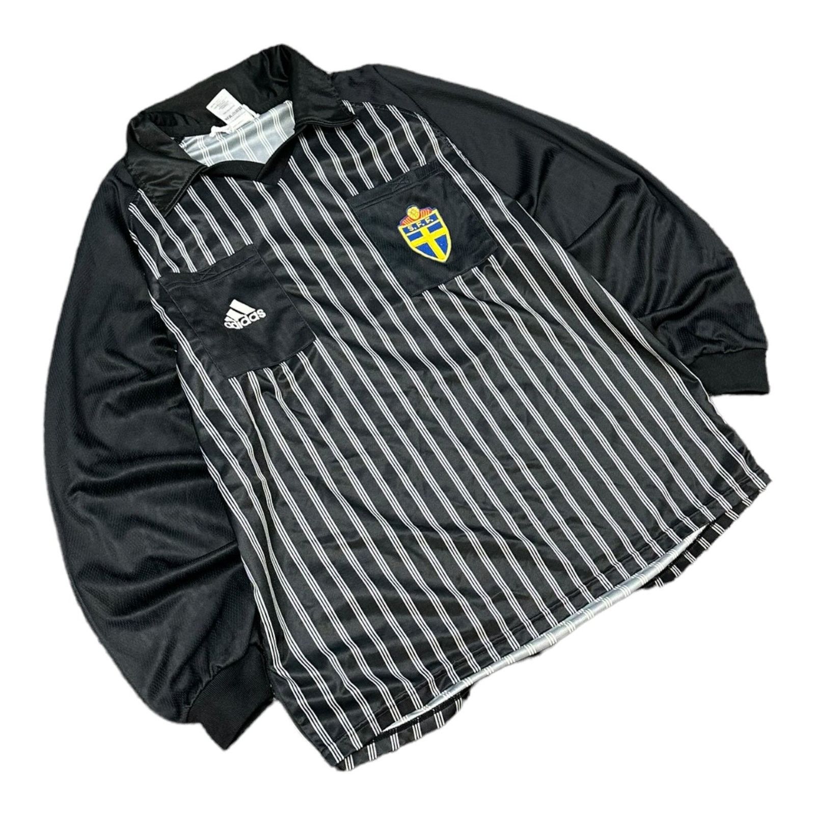 Adidas Sweden Vintage Referee Adidas Jersey Size US L / EU 52-54 / 3 - 2 Thumbnail