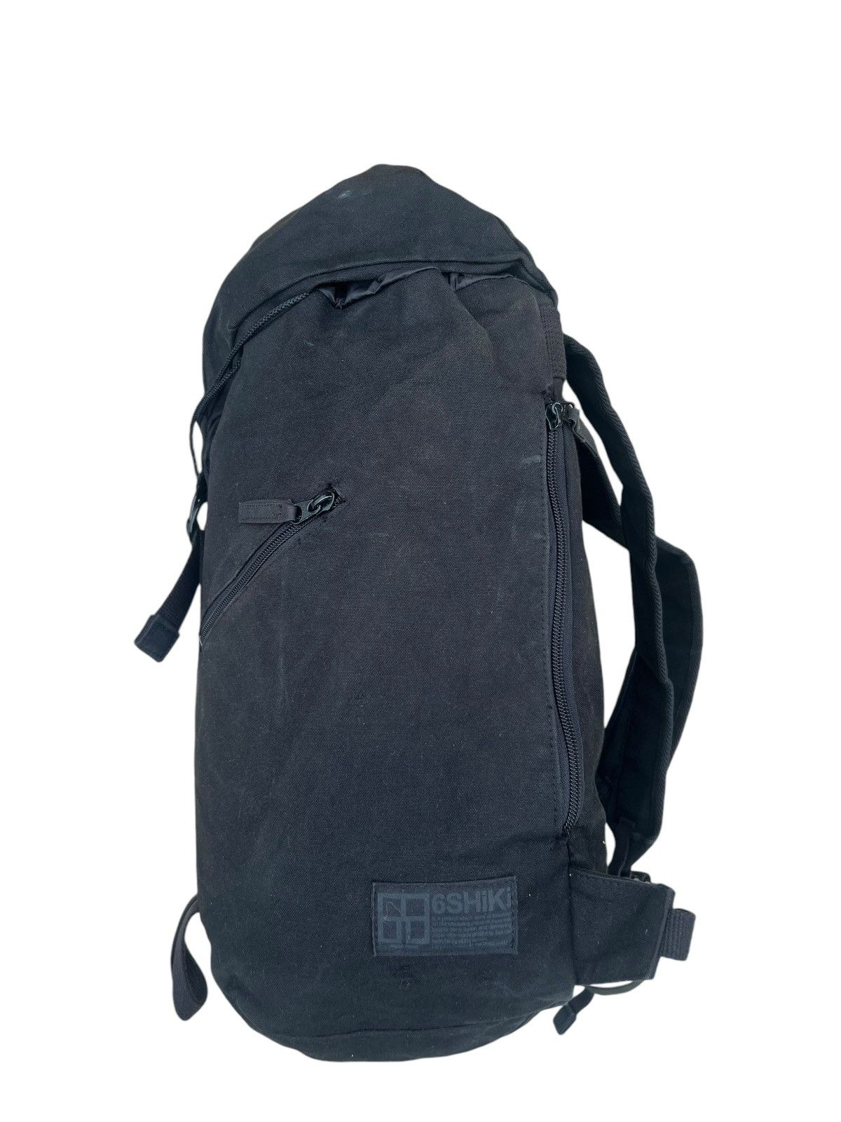 Vintage 6Shiki Japan Sun Fade Black Canvas Backpack Bag Size ONE SIZE - 12 Thumbnail