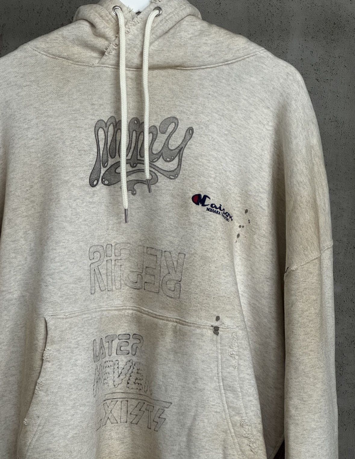 Maison MIHARA YASUHIRO Maison Mihara Yasuhiro Combined Graffiti Hoodie AW22 Size US L / EU 52-54 / 3 - 4 Thumbnail