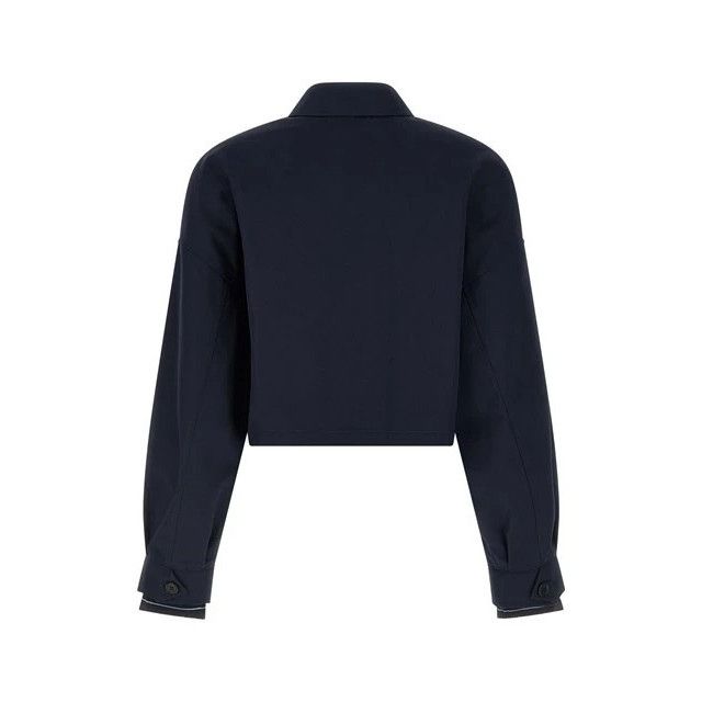 Prada PRADA Blue Cropped Blouson Jacket New & Authentic (Women's s Size M / US 6-8 / IT 42-44 - 2 Thumbnail