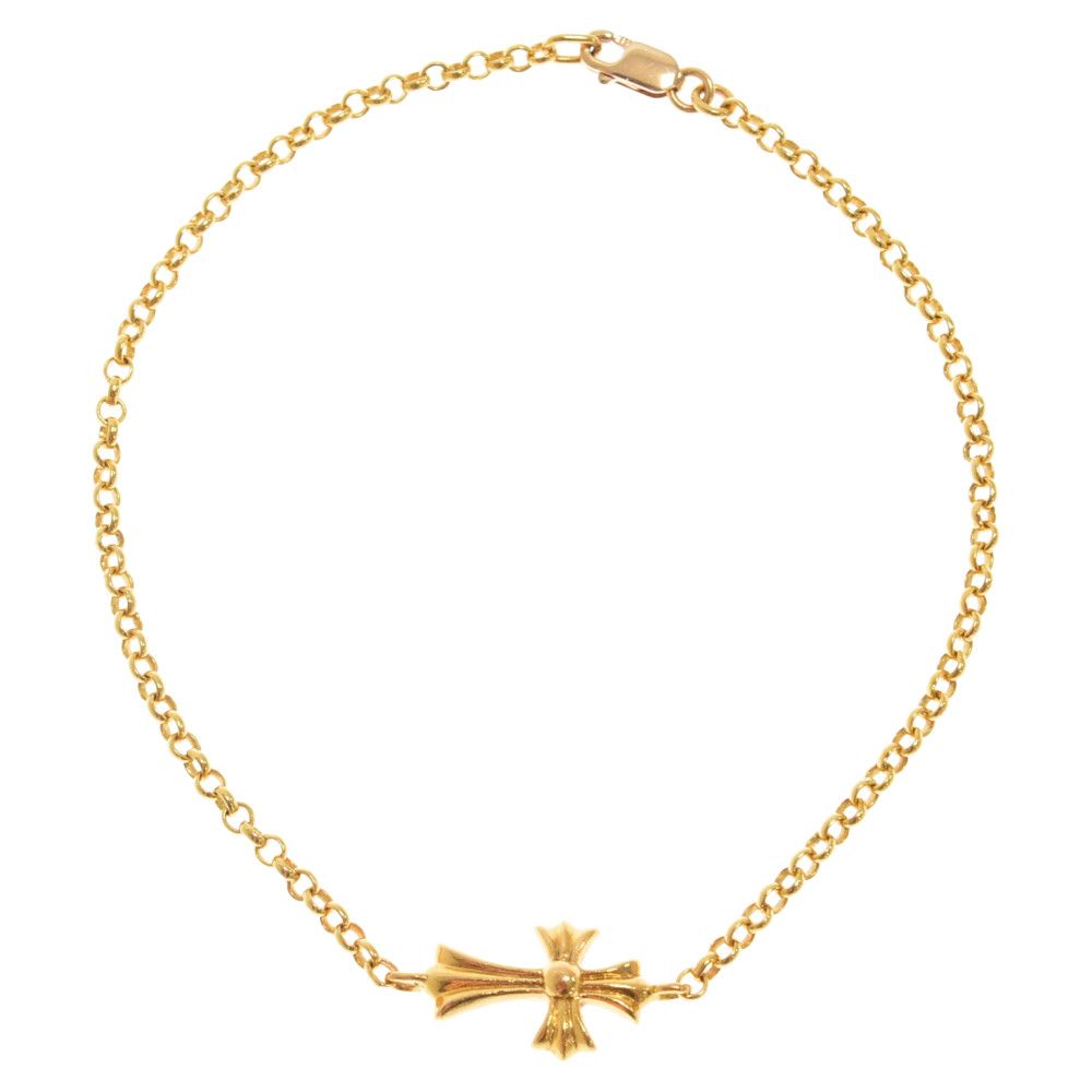 image of Chrome Hearts Baby Fat Gold Chain Bracelet - 7.5 Inch, Men's