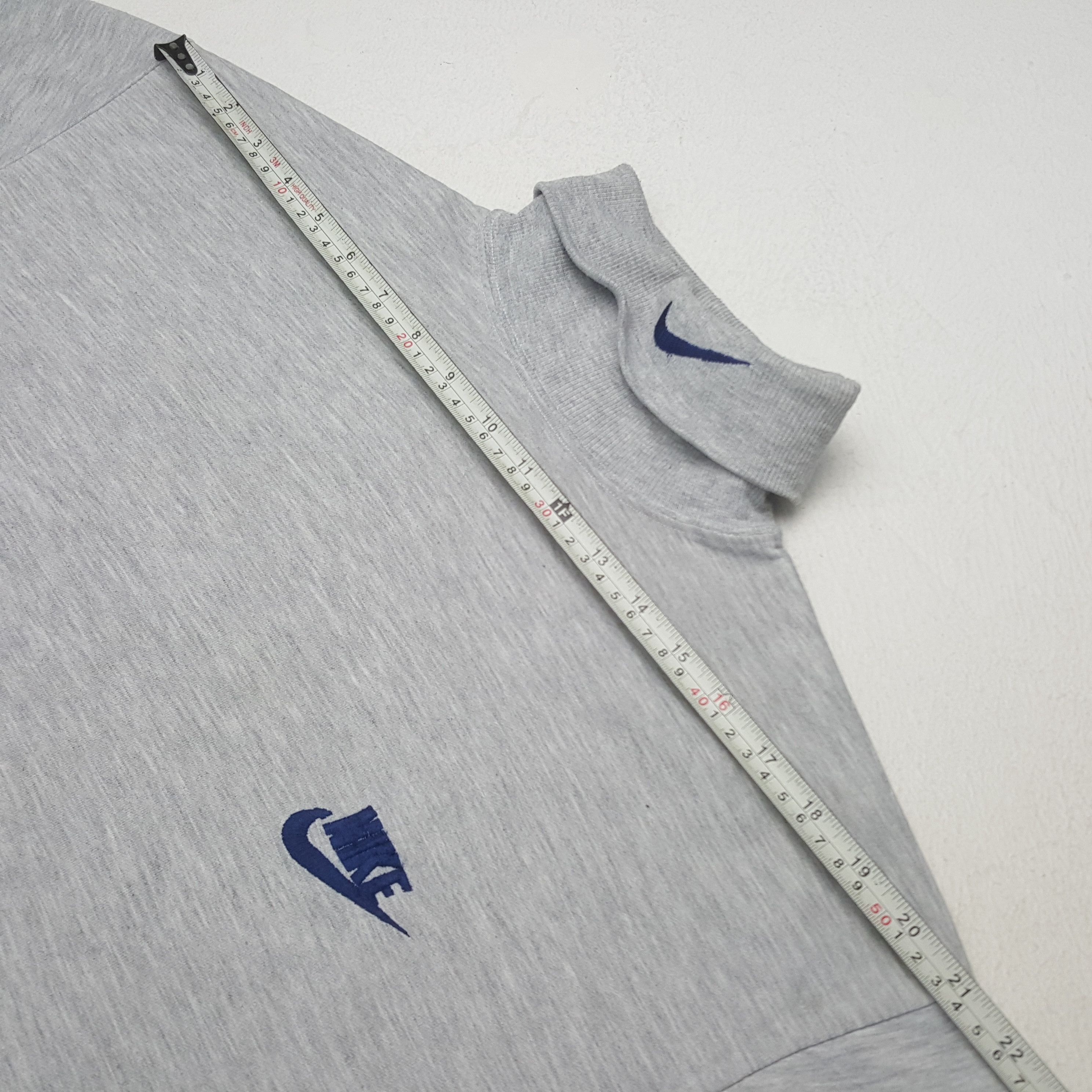 Nike × Vintage Vintage NIKE Turtle Neck Sweatshirt Size US M / EU 48-50 / 2 - 7 Thumbnail