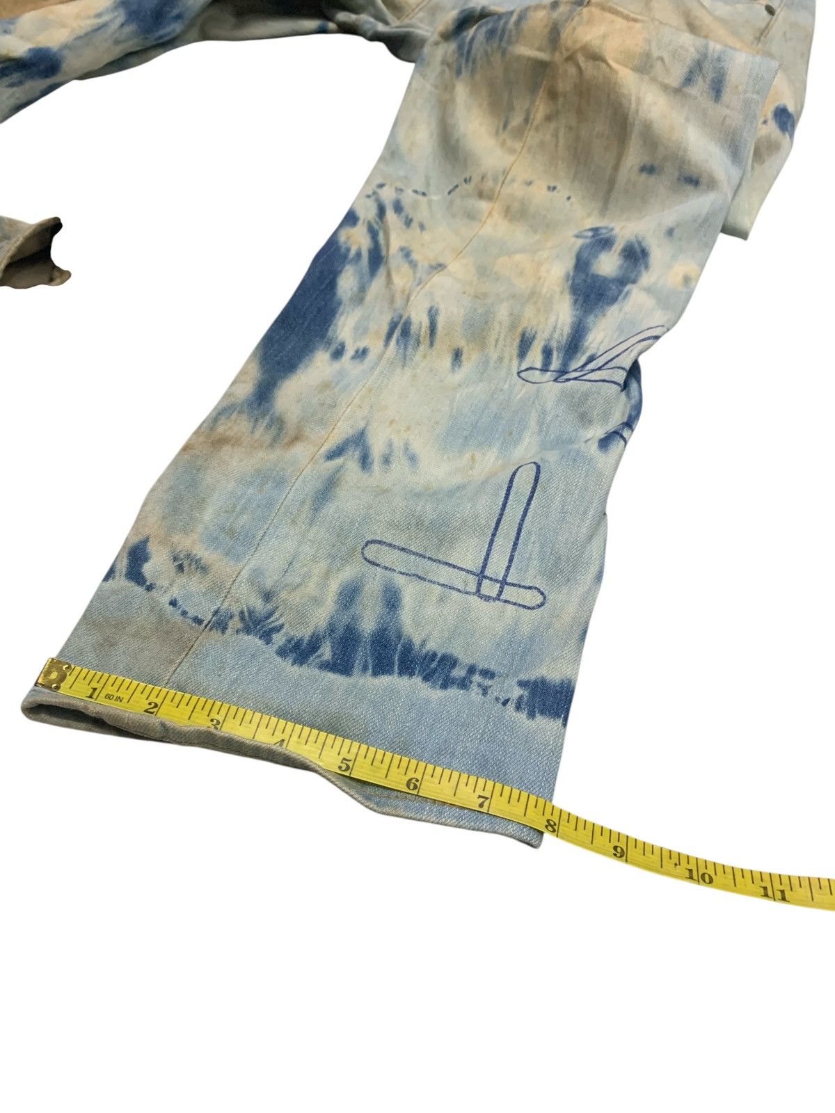 Levi's Vintage Clothing Rare Levi's Engineered Jeans Acid Washed Printed Mens Jeans Size US 35 - 21 Thumbnail