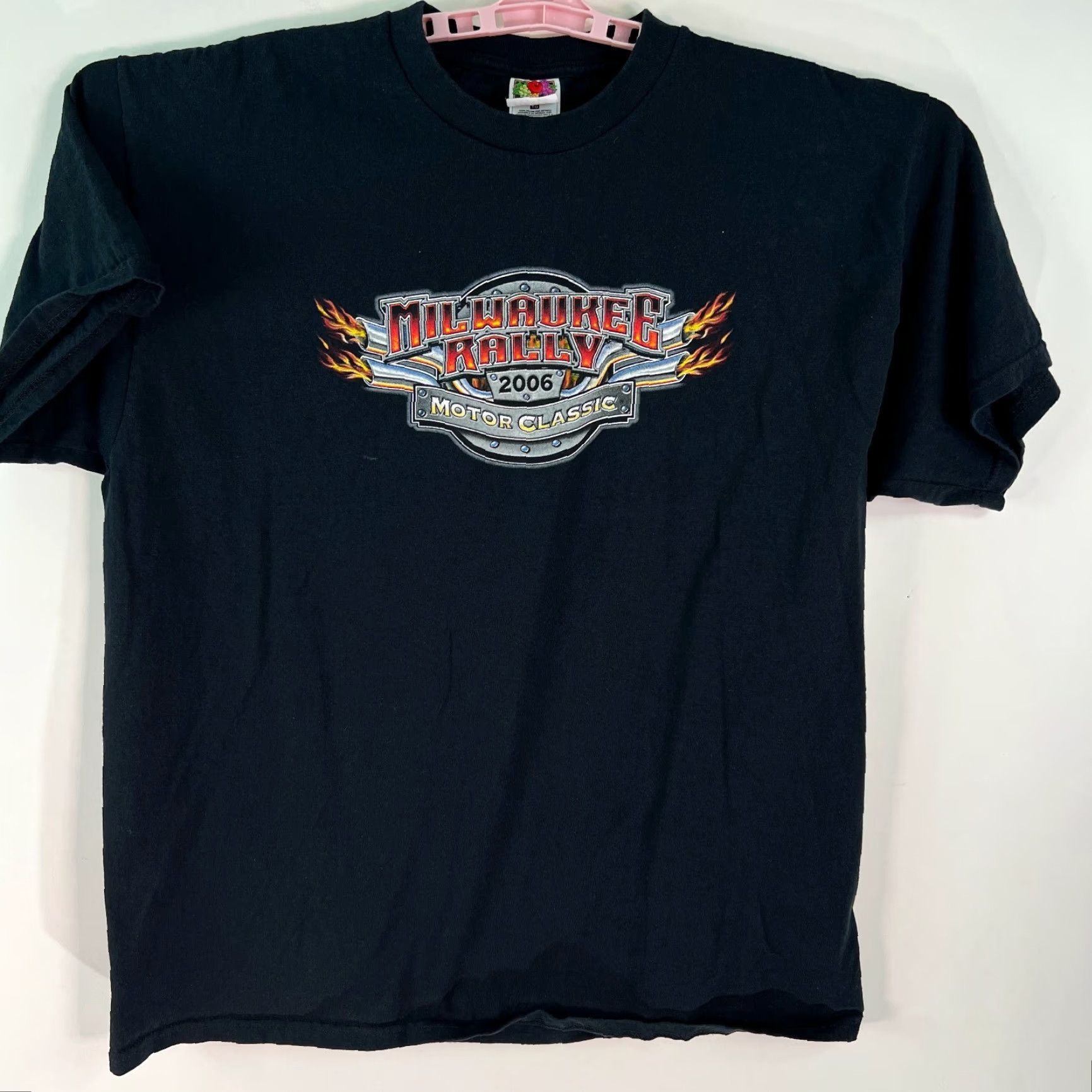 Fruit Of The Loom Milwaukee Rally 2006 Motorcycle Graphic T-Shirt Mens XL Black Fruit of the Loom Size US XL / EU 56 / 4 - 3 Thumbnail