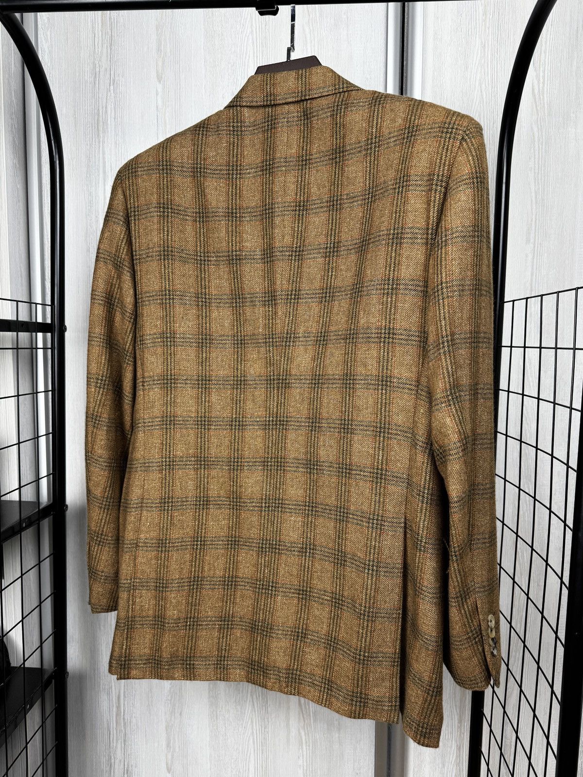 Pal Zileri Pal Zileri brown checkered cashmere linen blend blazer Size 40R - 9 Thumbnail
