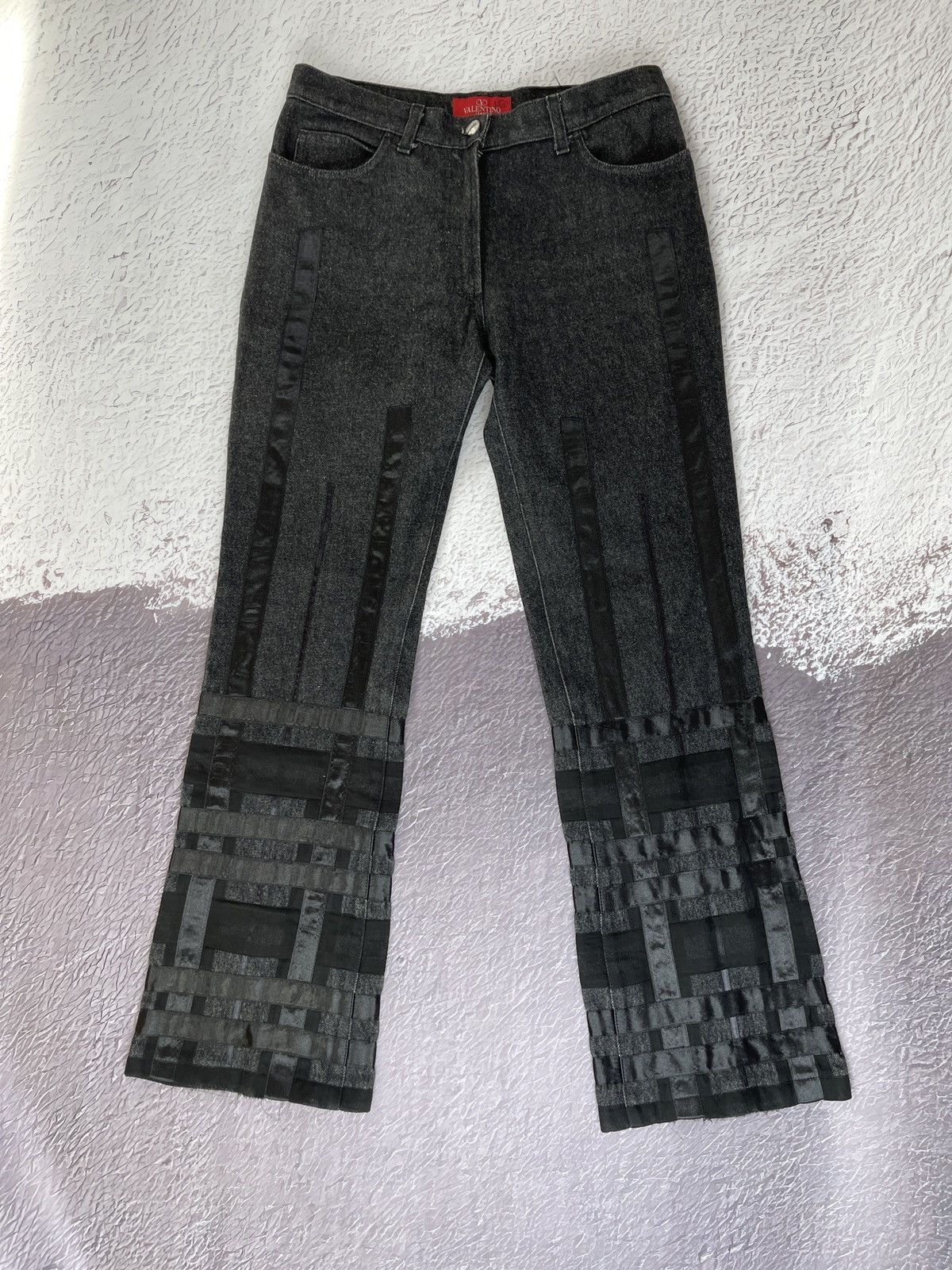 Valentino Valentino Jeans Avant Garde bondage style denim flared pants Size 30" / US 8 / IT 44 - 3 Thumbnail