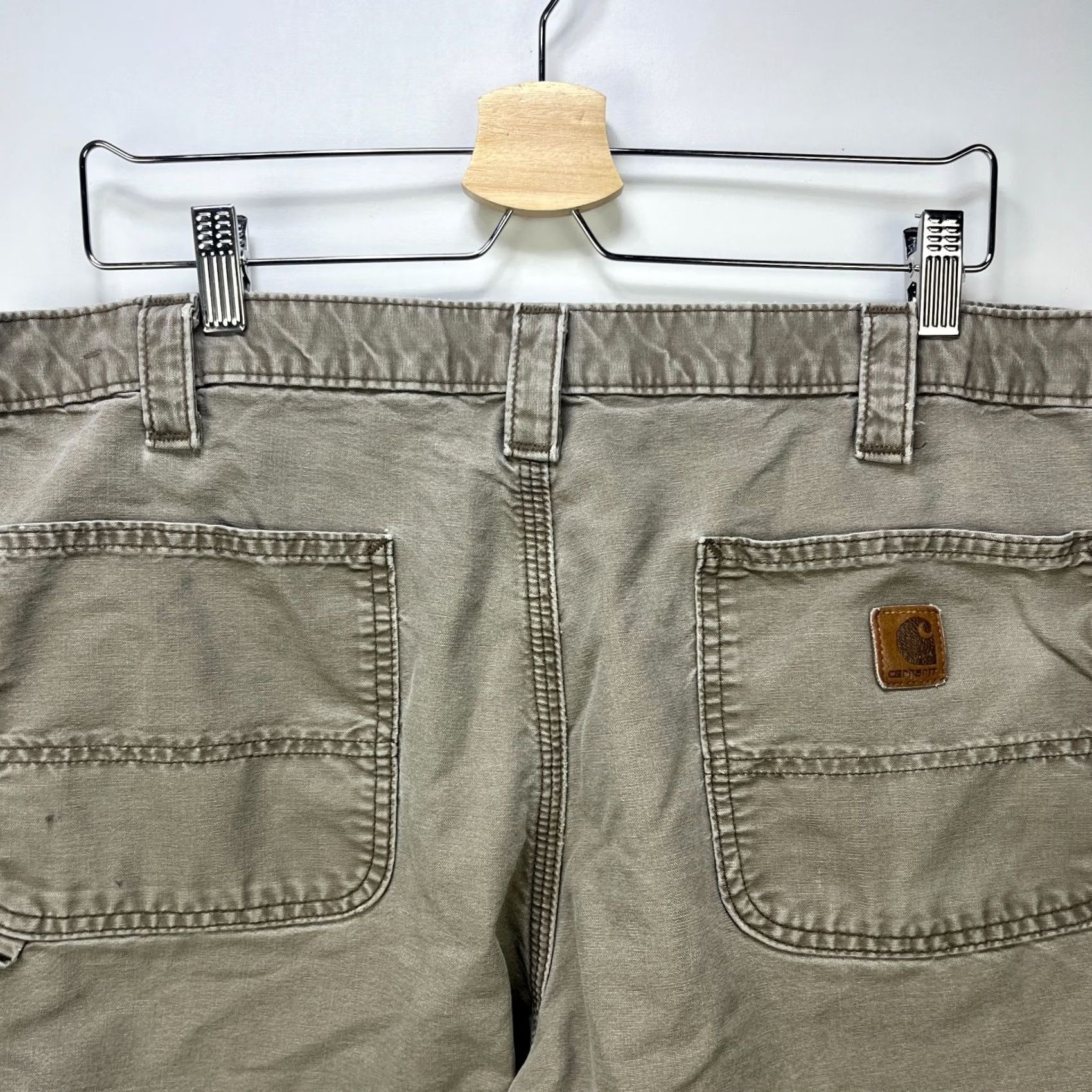 Carhartt VINTAGE Carhartt Shorts Brown Canvas Work Carpenter 36 Men Size US 36 / EU 52 - 2 Thumbnail