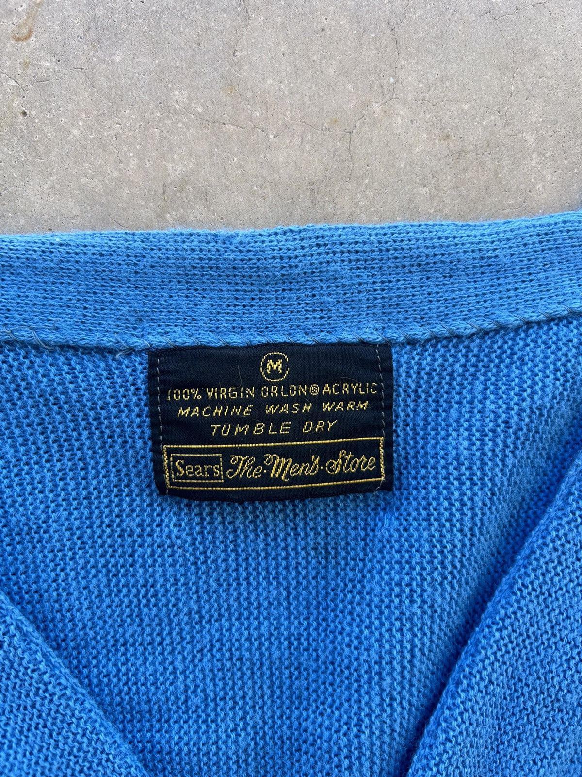 Vintage Vintage Sears Acrylic Blue Detailed Cardigan Size US S / EU 44-46 / 1 - 4 Thumbnail