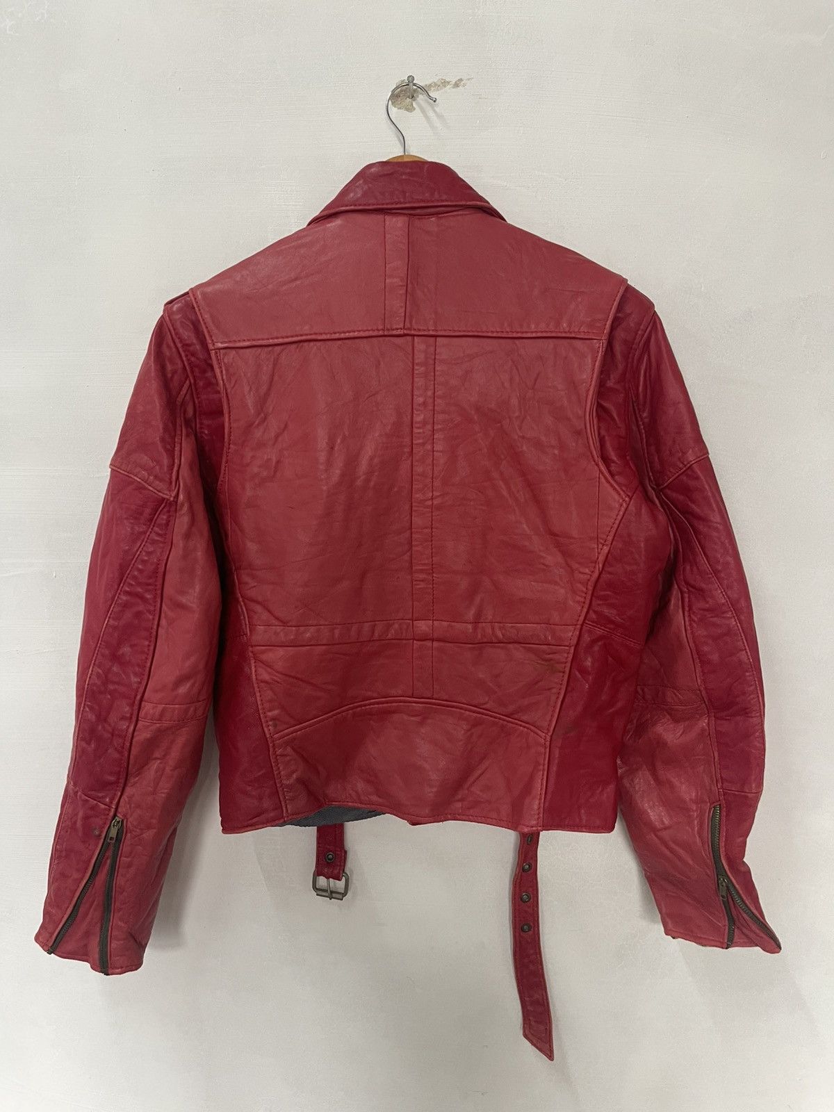 Genuine Leather VINTAGE DOUBLE COLLAR LEATHER JACKET GREG Size M / US 6-8 / IT 42-44 - 6 Thumbnail
