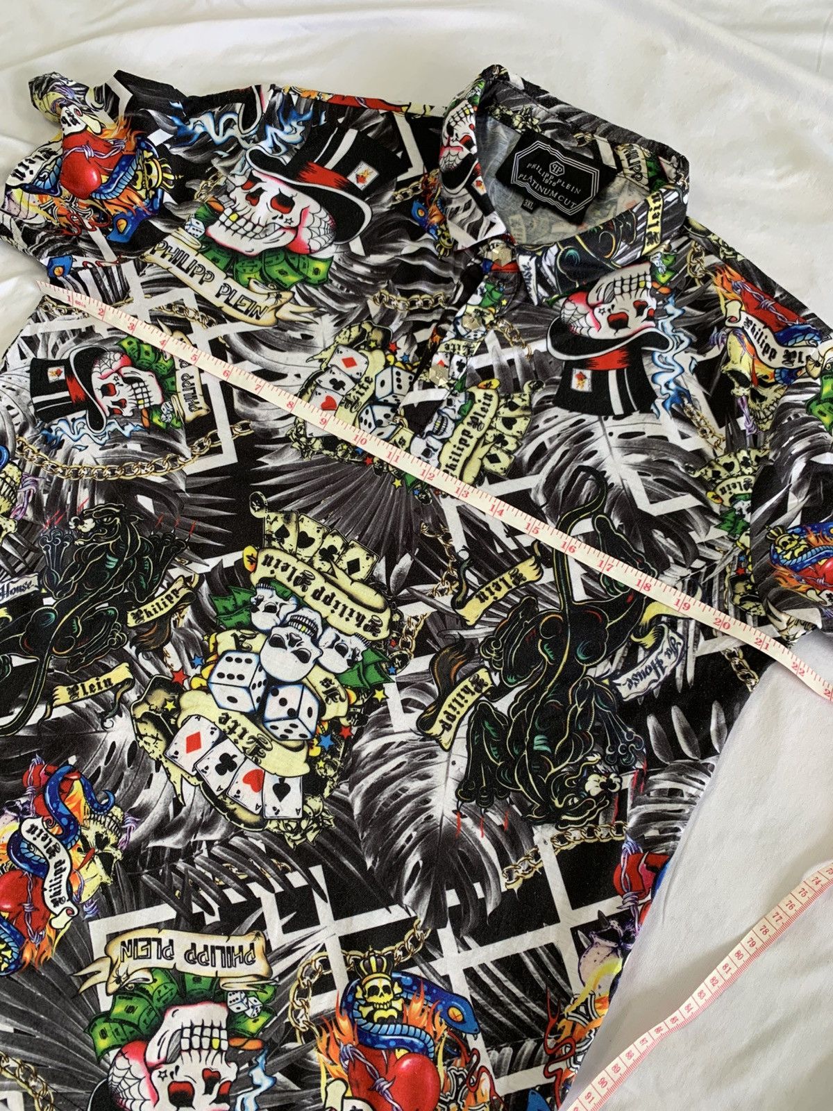 Philipp Plein Philip plein platinum cut polo shirt with ed hardy style Size US M / EU 48-50 / 2 - 13 Thumbnail