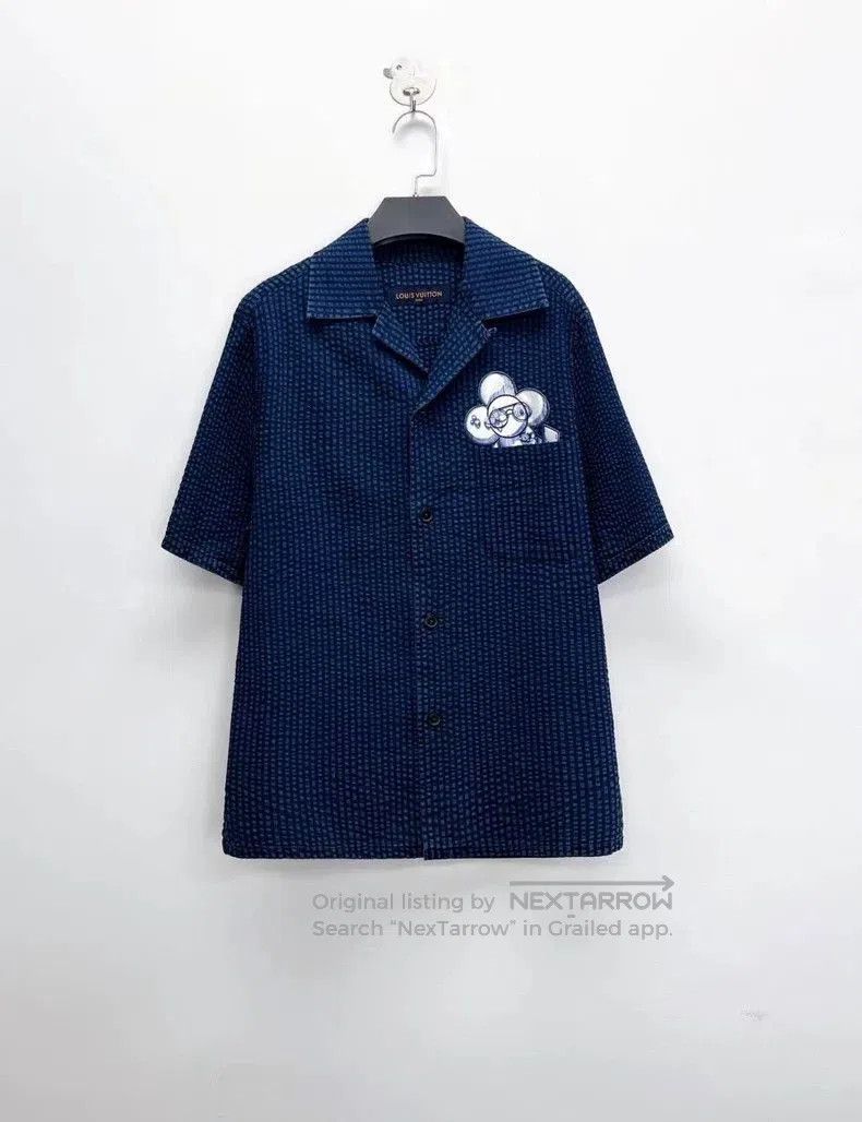 Louis Vuitton Louis Vuitton Blue Short Sleeve Shirt. Size US XS / EU 42 / 0 - 1 Thumbnail