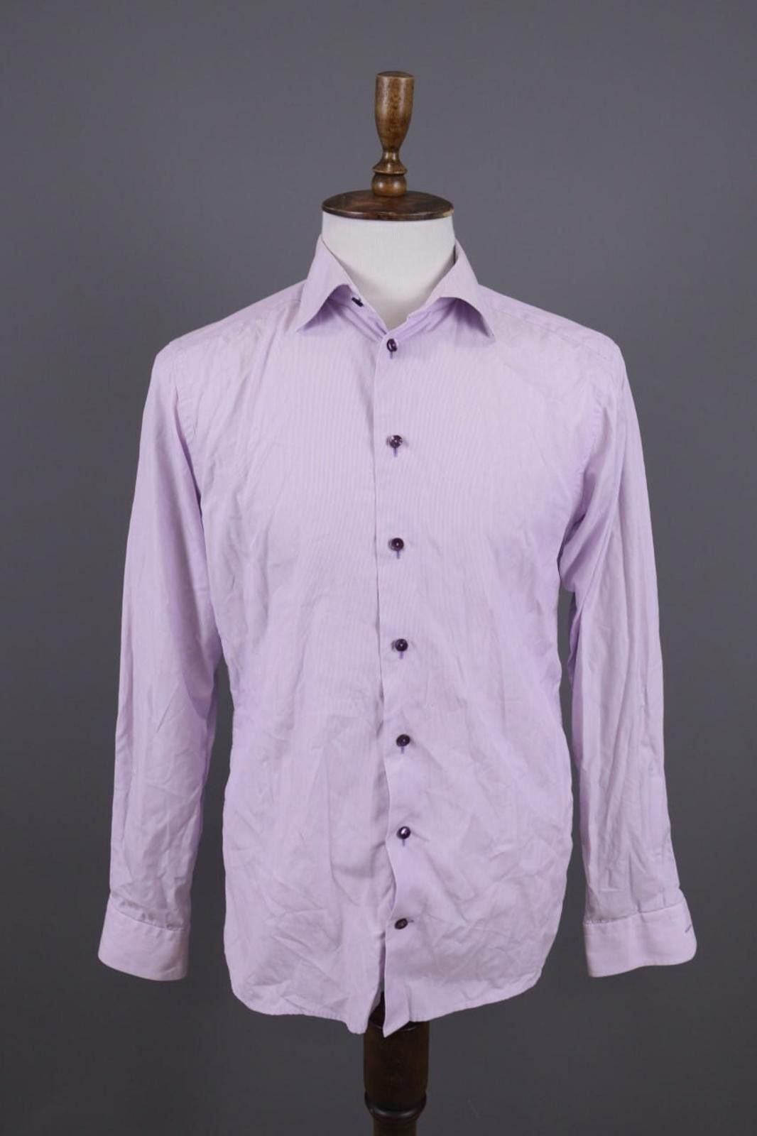 Eton Eton Slim Fit Purple Button Down Shirt Size 41 / 16 Size US M / EU 48-50 / 2 - 1 Thumbnail