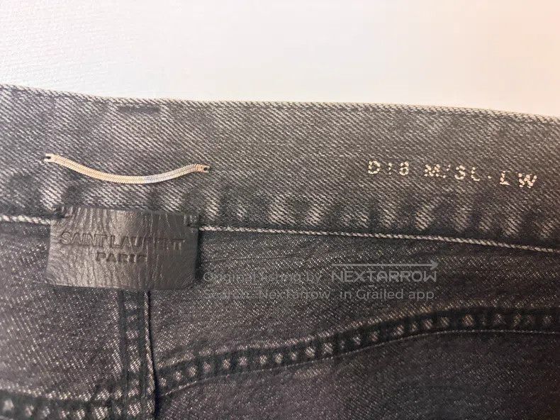 Saint Laurent Paris Saint Laurent Paris Gray Denim Jeans i Size US 30 / EU 46 - 4 Thumbnail