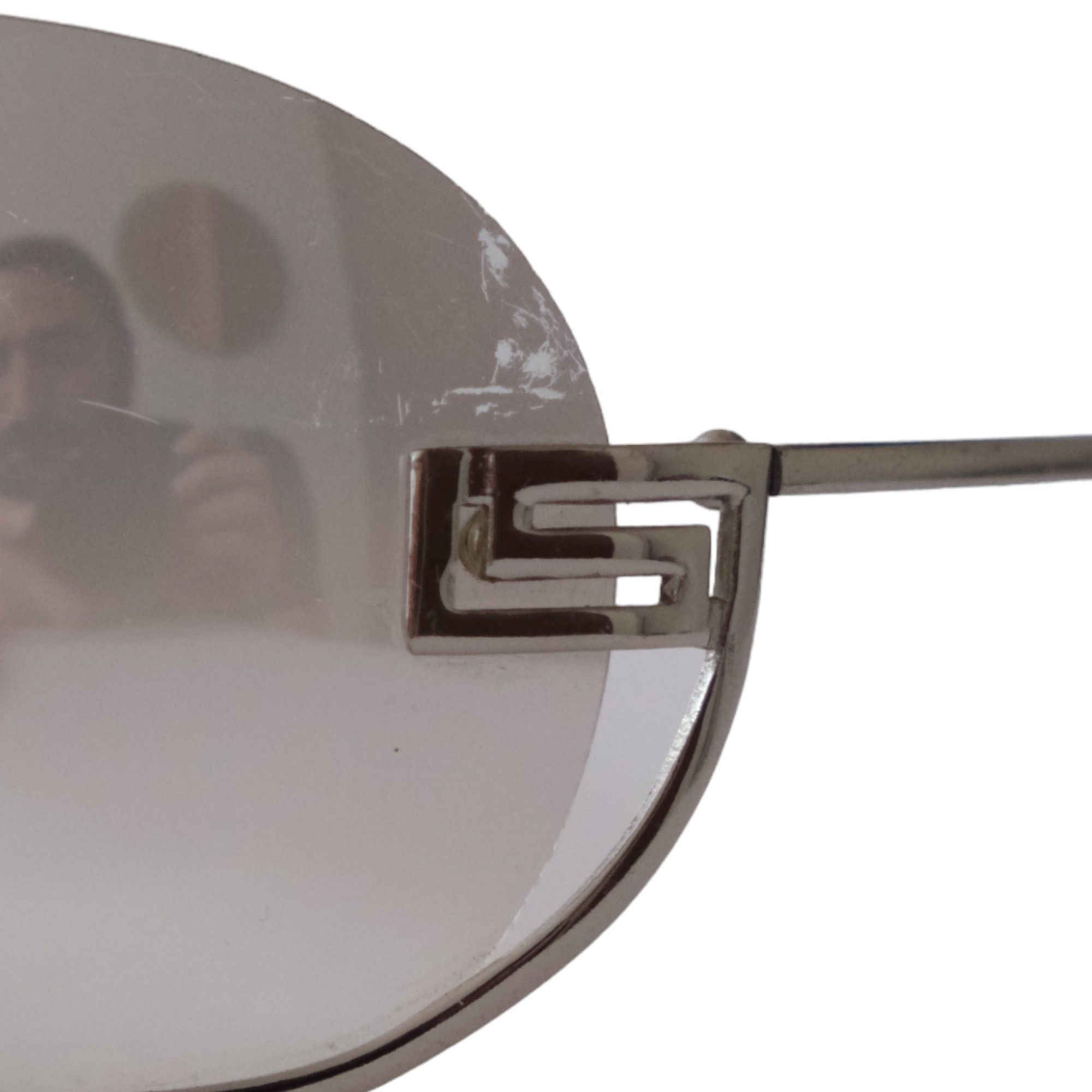Versace Y2K Mirrored Shield Sunglasses Size ONE SIZE - 4 Thumbnail