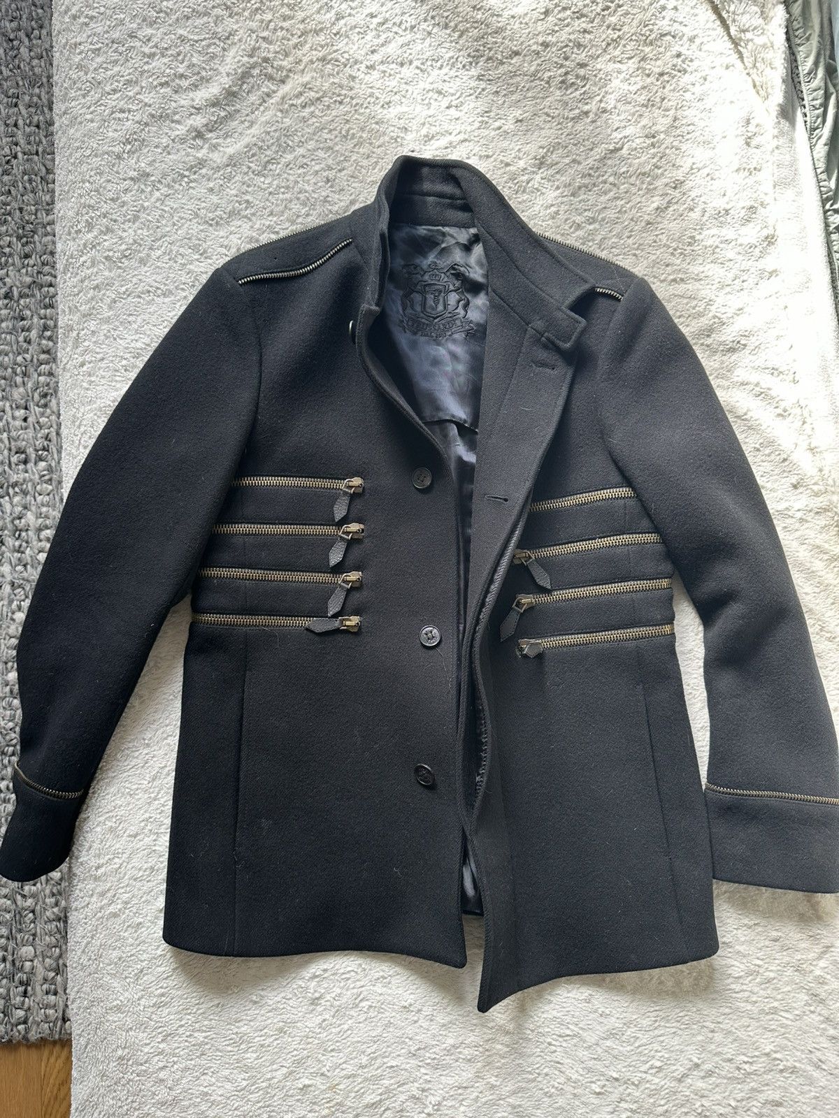 Trussardi Trussardi 1911 | Multi-Zipper Military Statement Coat Size US M / EU 48-50 / 2 - 1 Thumbnail