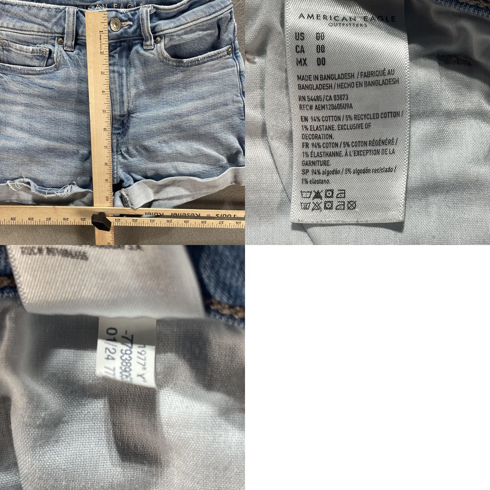 American Eagle Outfitters VINTAGE? No. Size 24" / US 00 / IT 34 - 8 Thumbnail