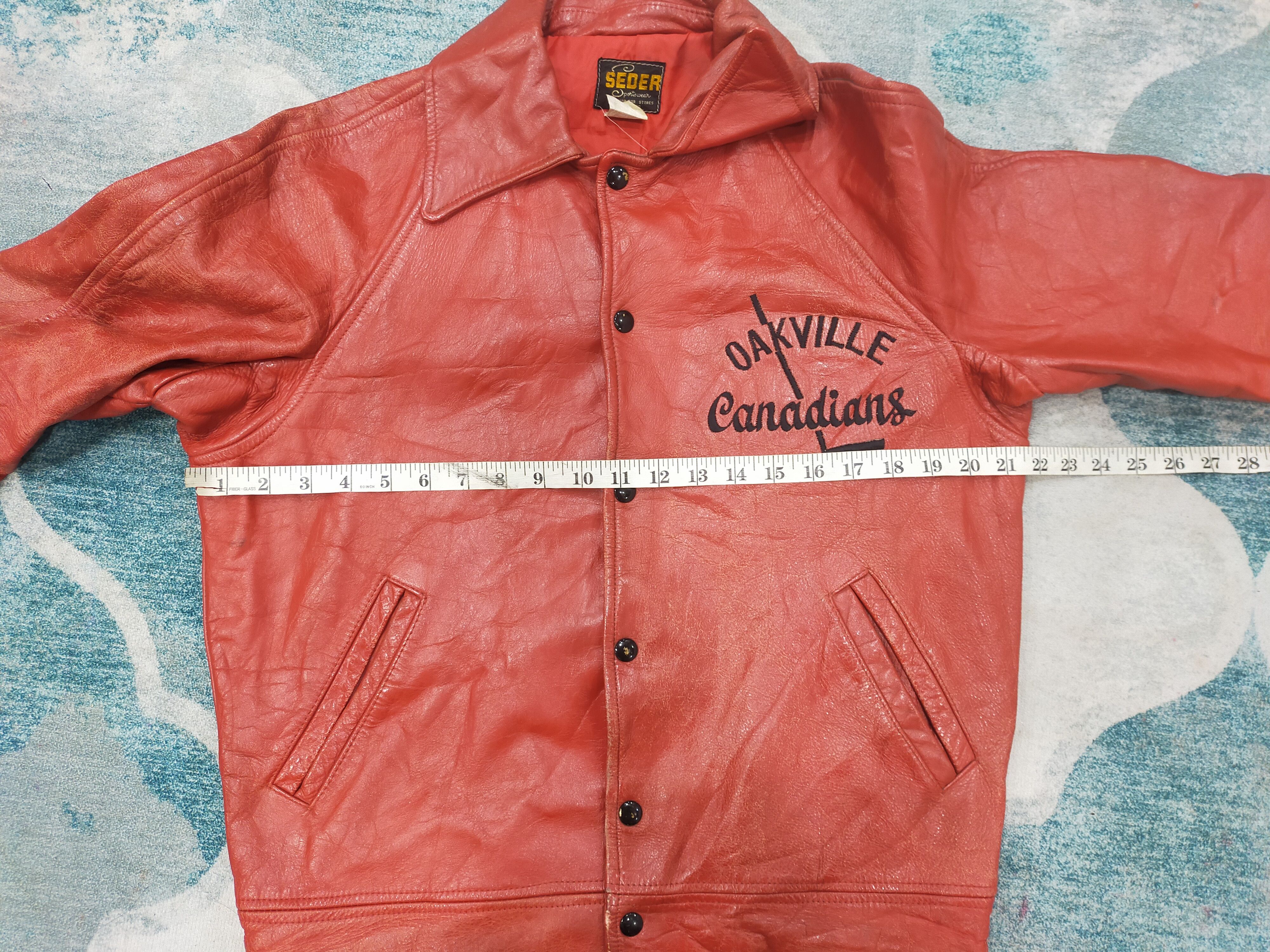 Vintage Vintage Seder Sportswear Leather Jacket Size US L / EU 52-54 / 3 - 17 Thumbnail
