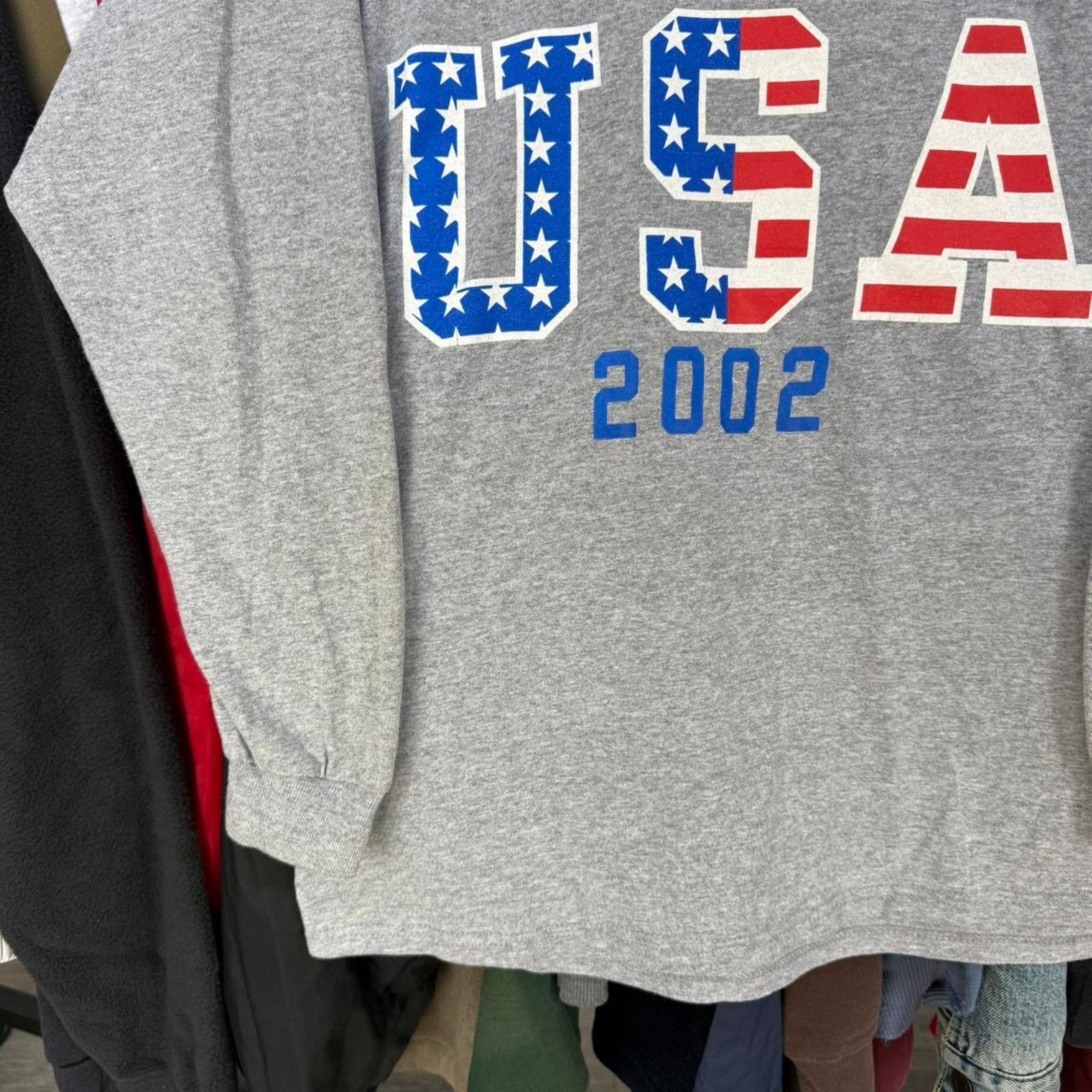Other Vintage 2002 USA Olympics Long Sleeve T-Shirt Grey Size US M / EU 48-50 / 2 - 4 Thumbnail