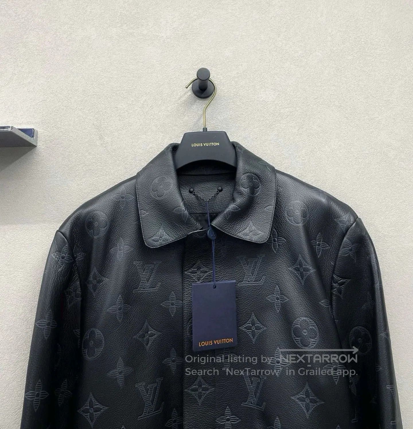 Louis Vuitton louis vuitton black logo leather jacket. Size US L / EU 52-54 / 3 - 4 Thumbnail