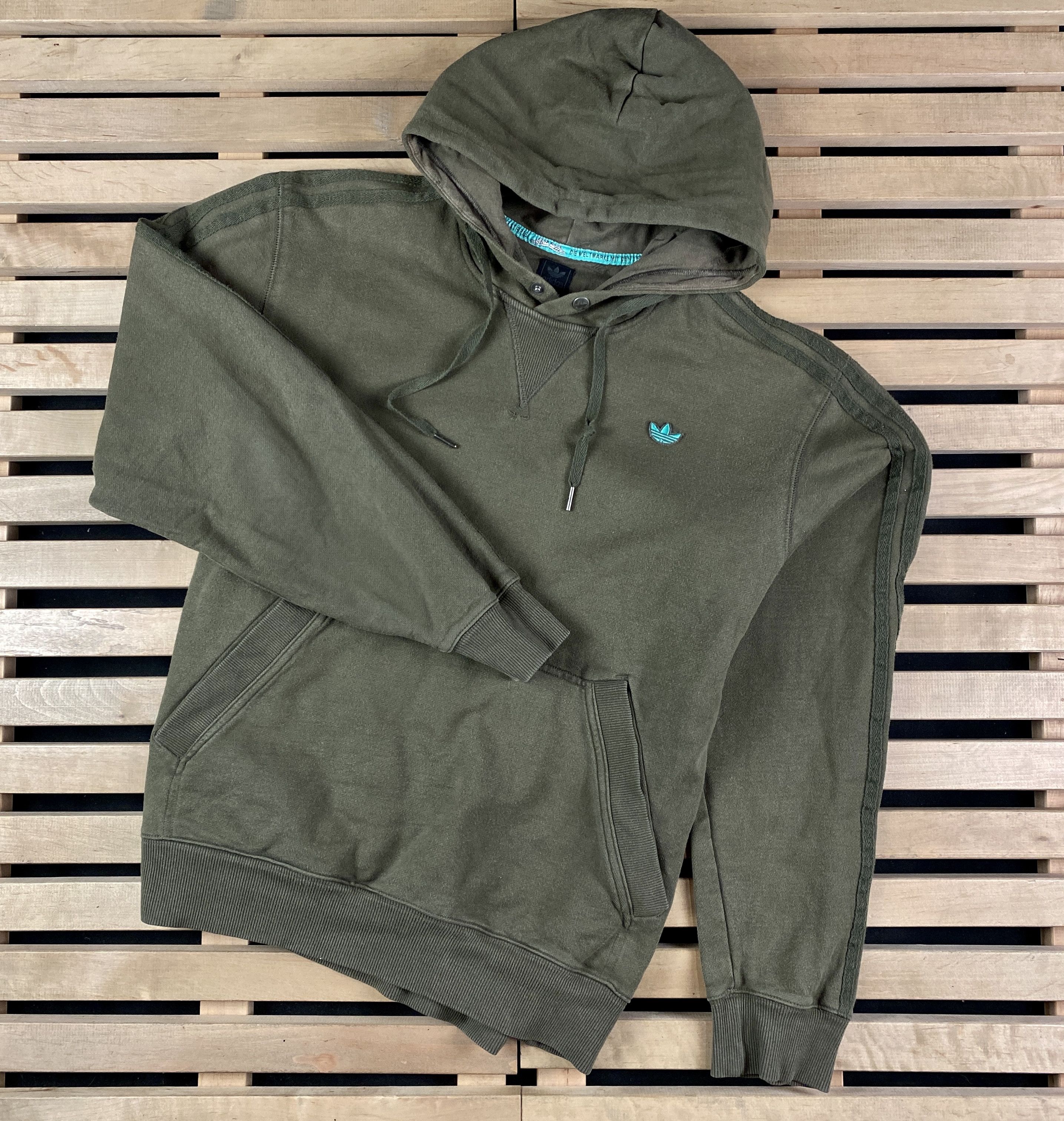 Adidas × Vintage Mens Vintage Hoodie Adidas Originals Size XL Cotton Size US XL / EU 56 / 4 - 1 Thumbnail