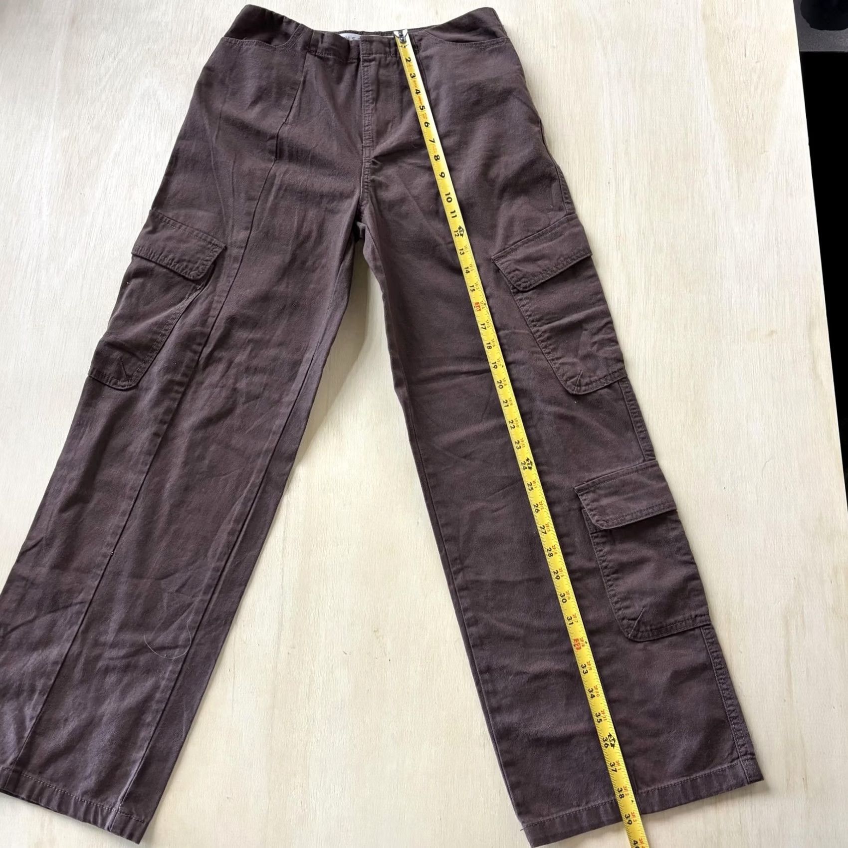 Vintage VINTAGE Tinseltown Pants Cargo Women Brown Cotton Twill Straight Leg Pockets 3 Inseam 27.5in Casual Size 26" / US 2 / IT 38 - 5 Thumbnail