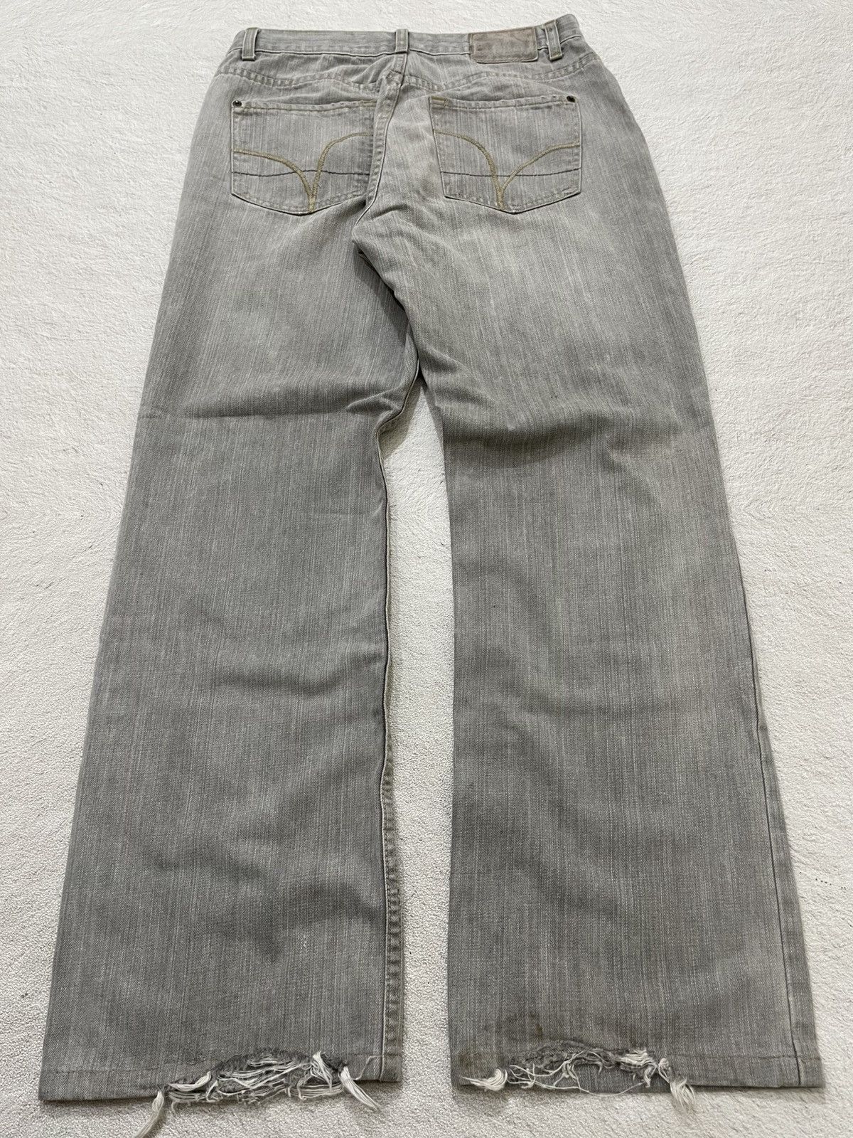If Six Was Nine 2000s Relaxed Distressed Denim Jeans Y2K Size US 30 / EU 46 - 2 Thumbnail