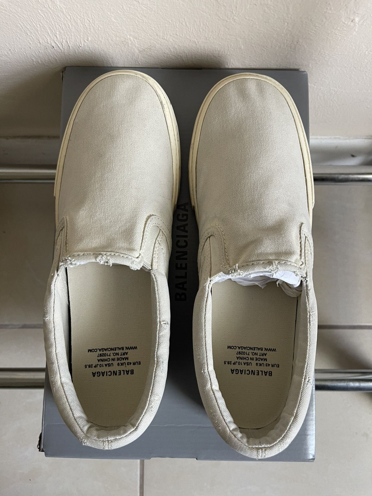 Balenciaga Balenciaga Paris Slip On Size US 10.5 / EU 43-44 - 2 Thumbnail