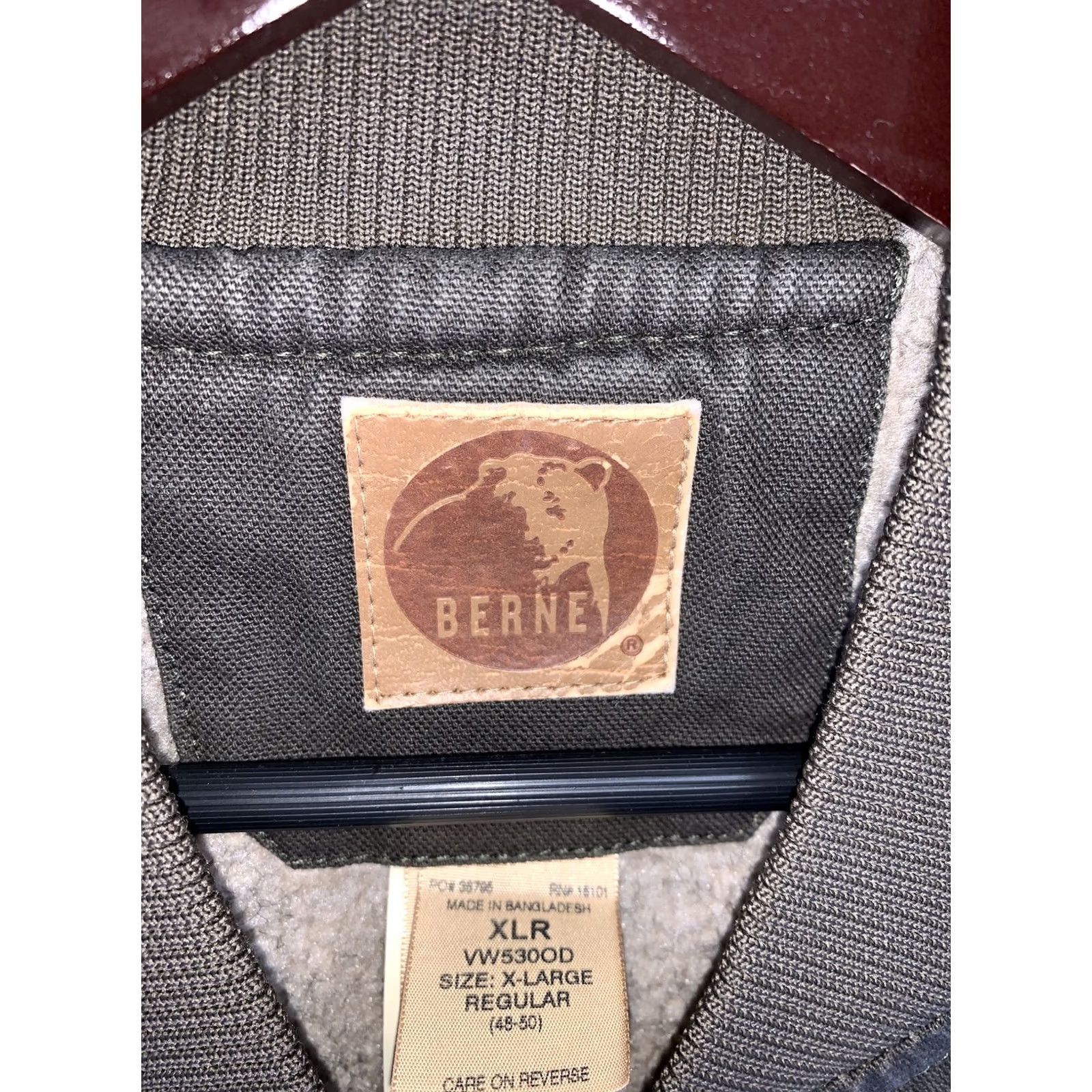 Vintage VINTAGE Berne Green Canvas Sherpa Fleece Lined Vest Mens XL Distressed Weathered Casual Size US XL / EU 56 / 4 - 2 Thumbnail