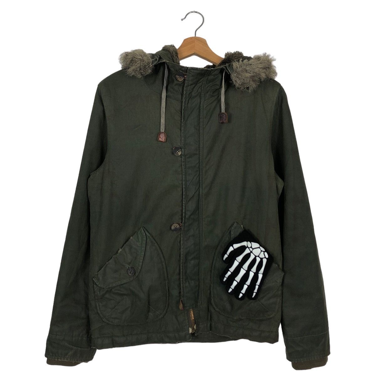 Japanese Brand 🔥VINTAGE MILITARY DESIGN SURVIVAL JACKET R 45RPM JAPAN Size US M / EU 48-50 / 2 - 2 Thumbnail