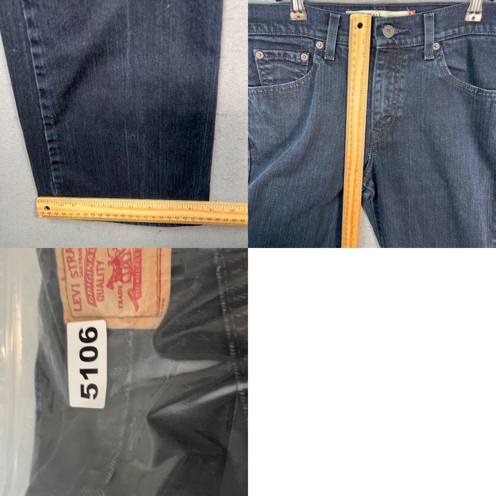 Levi's Levi's 515 Jeans Bootcut Womens 10L Tall Denim Blue 5-Pocket Stretch Regular Dark Wash Jeans Size 32" / US 10 / IT 46 - 8 Thumbnail