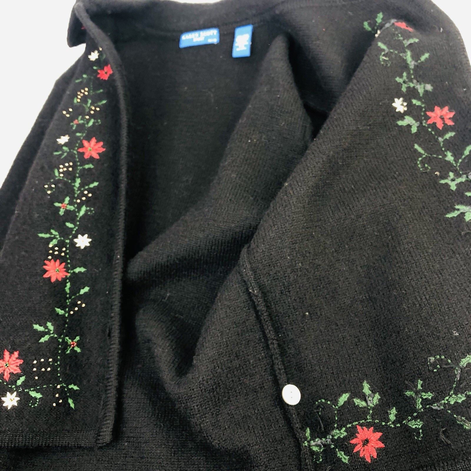 Other KAREN SCOTT Grandma Wool Christmas Cardigan Sweater Sz PS Size XS / US 0-2 / IT 36-38 - 8 Thumbnail