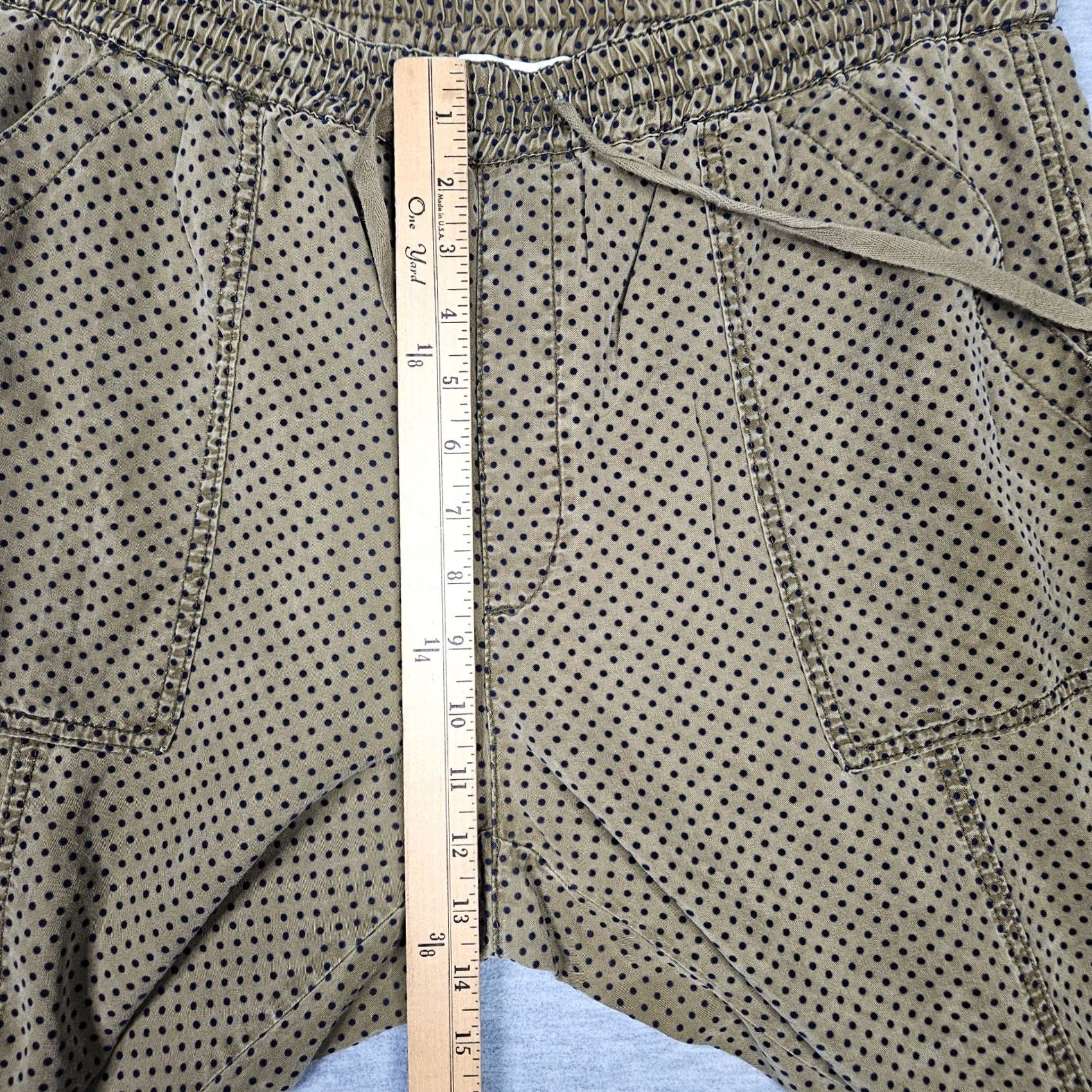 Anthropologie By Anthropologie Polka dot Army Green Jogger Pants L Women Regular Lyocell Green Polka Dot Jogger Casual Fall Spring Summer Winter Size 36" / US 14 / IT 50 - 6 Thumbnail