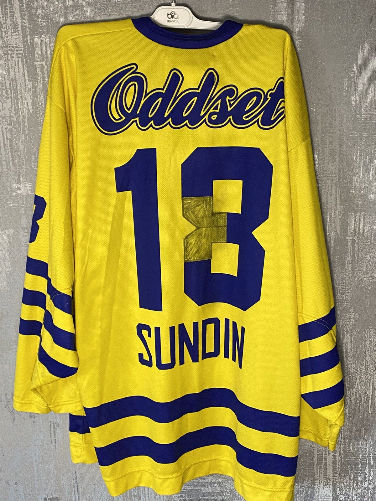 NHL × Vintage Vintage Sweden Hockey Jersey 13 Sundin National Team Size US L / EU 52-54 / 3 - 2 Thumbnail
