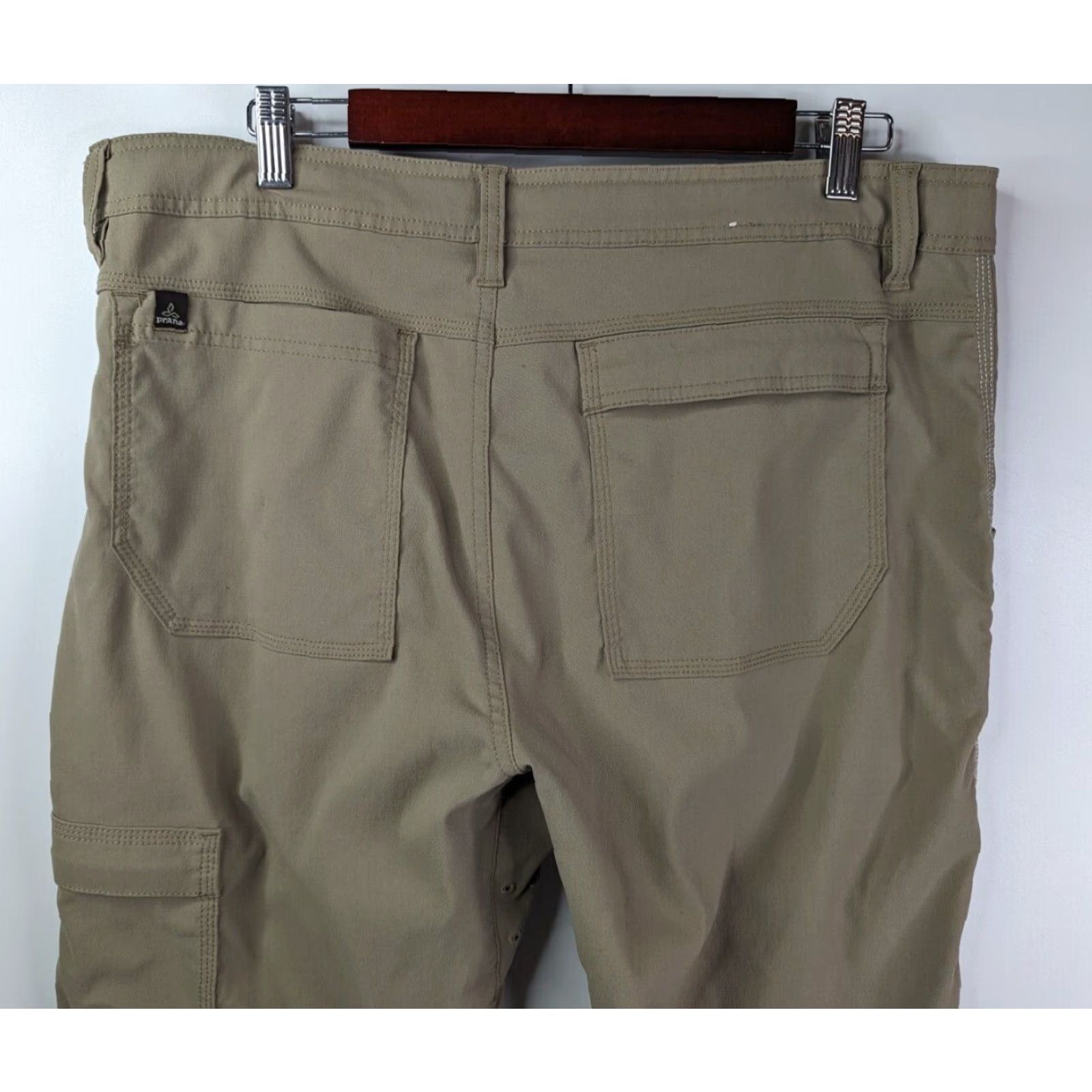 Prana Prana Stretch Zion Beige Khaki Hiking Pants Men's Size 36 Stretch Pants Regular Beige M4ST32116 Snap Roll Up Size US 36 / EU 52 - 5 Thumbnail